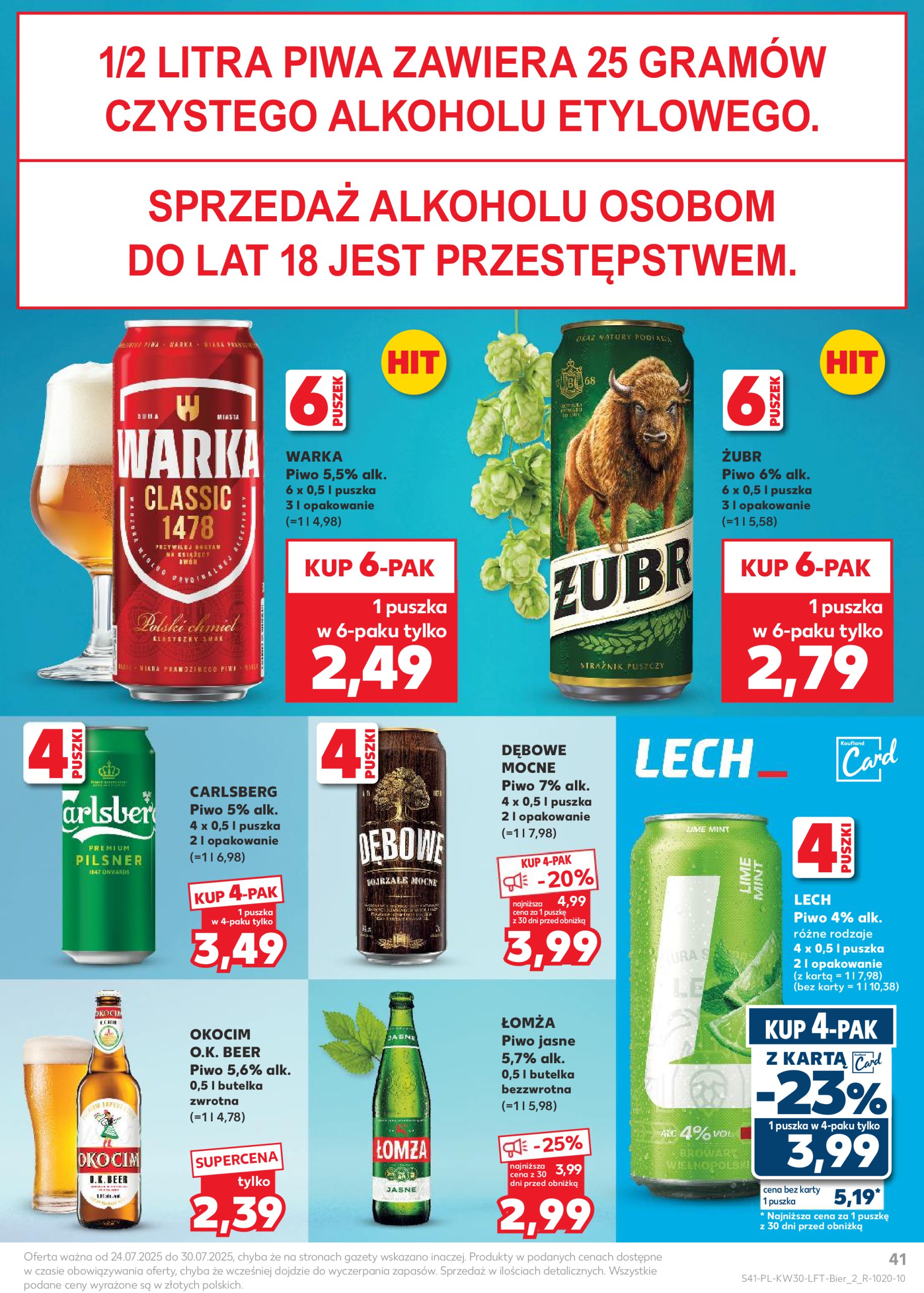 kaufland - Gazetka Kaufland ważna od 24.07. - 30.07. - page: 41 kaufland - Gazetka Kaufland ważna od 24.07. - 30.07. - page: 41