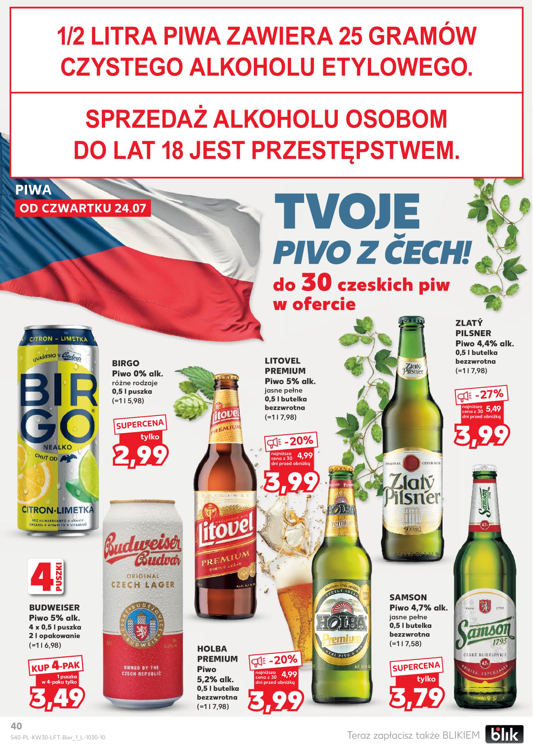kaufland - Gazetka Kaufland ważna od 24.07. - 30.07. - page: 40 kaufland - Gazetka Kaufland ważna od 24.07. - 30.07. - page: 40
