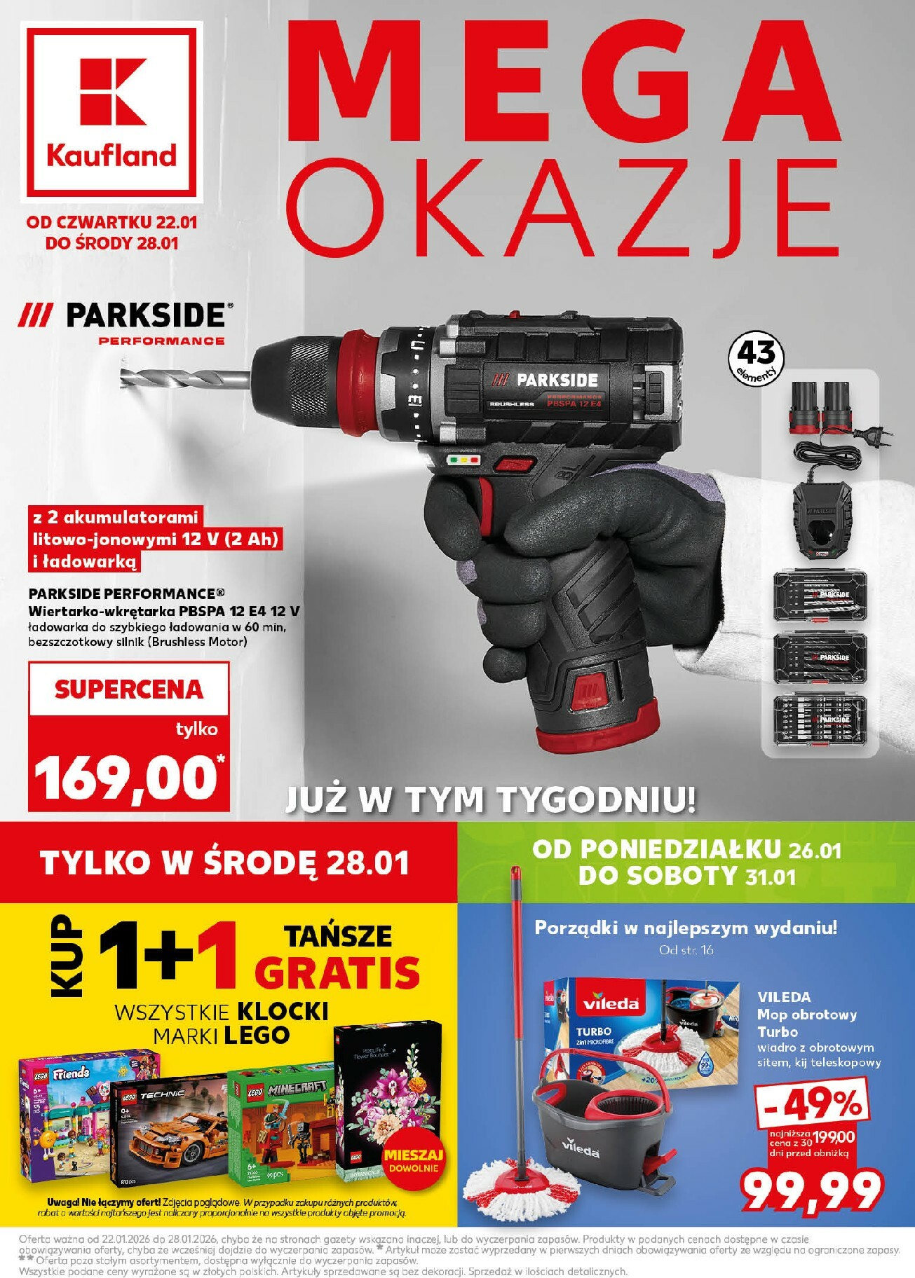 kaufland - Gazetka Kaufland - Mega okazje - ważna od 22.01. do 28.01.