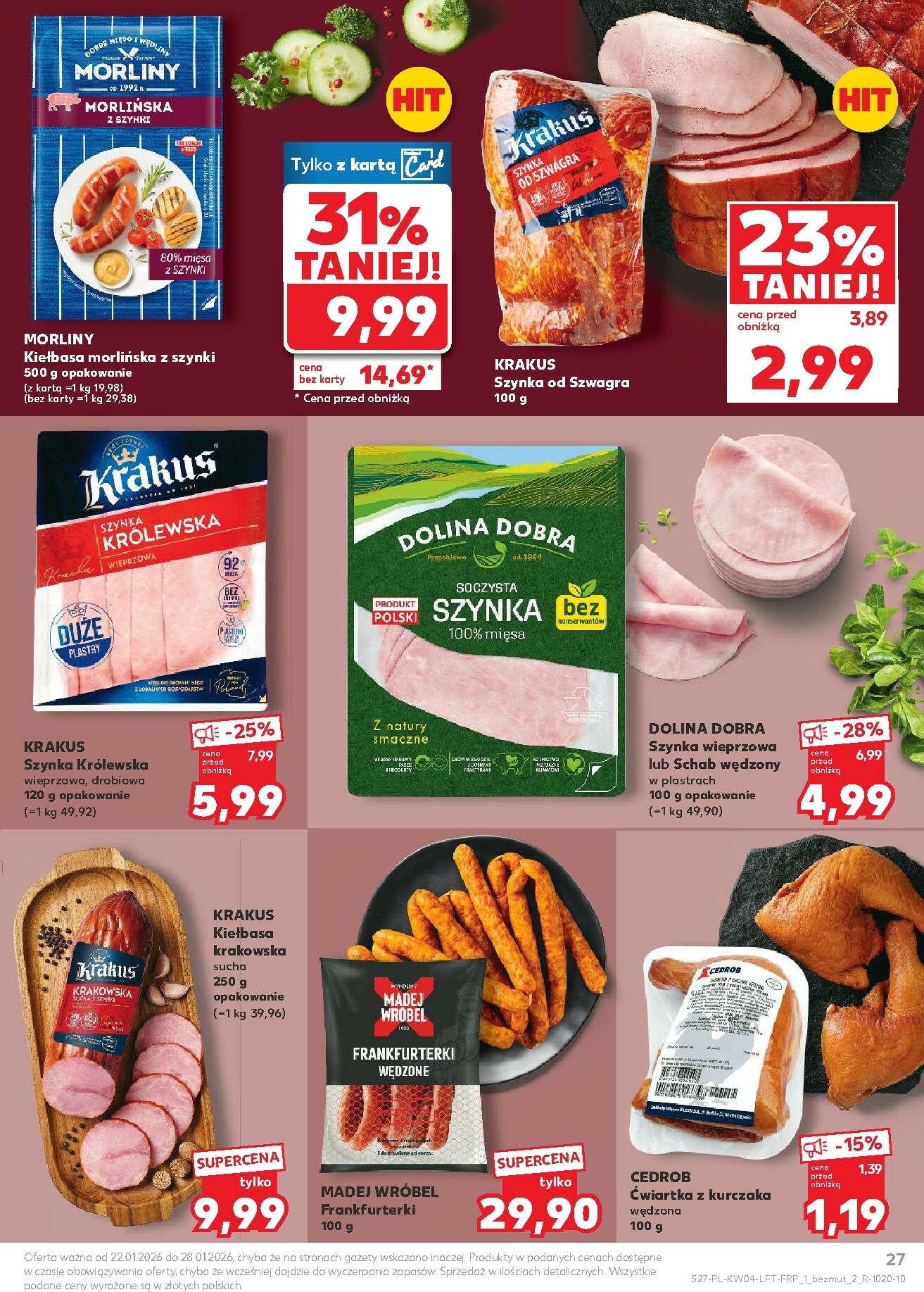 kaufland - Gazetka Kaufland - ważna od 22.01. do 28.01. - page: 27