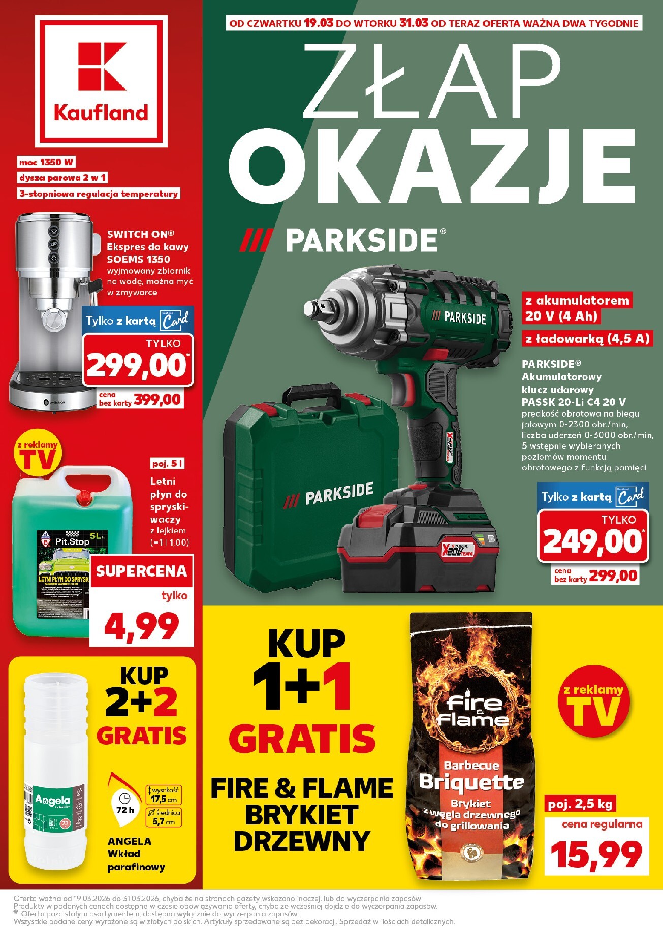 kaufland - Gazetka Kaufland - Mega okazje - ważna od 19.03.2026 do 31.03.2026