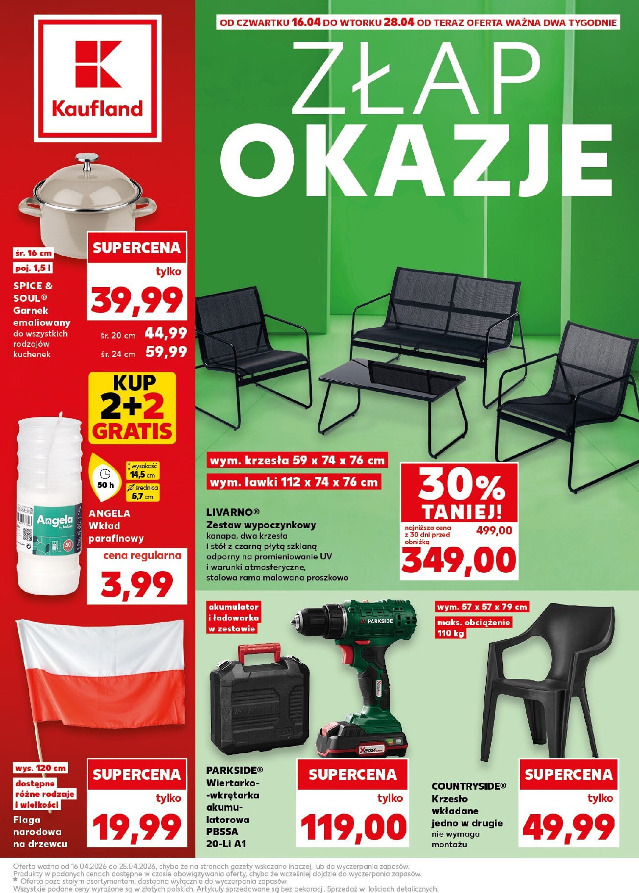 kaufland - Nowa gazetka Kaufland - Okazje ważna od 16.04.2026 do 28.04.2026