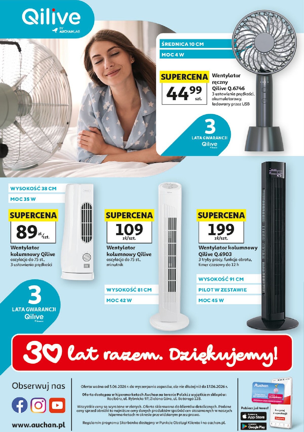auchan - Nowa gazetka Hipermarket Auchan - Wentylatory ważna od 05.06.2026 do 17.06.2026 - page: 4