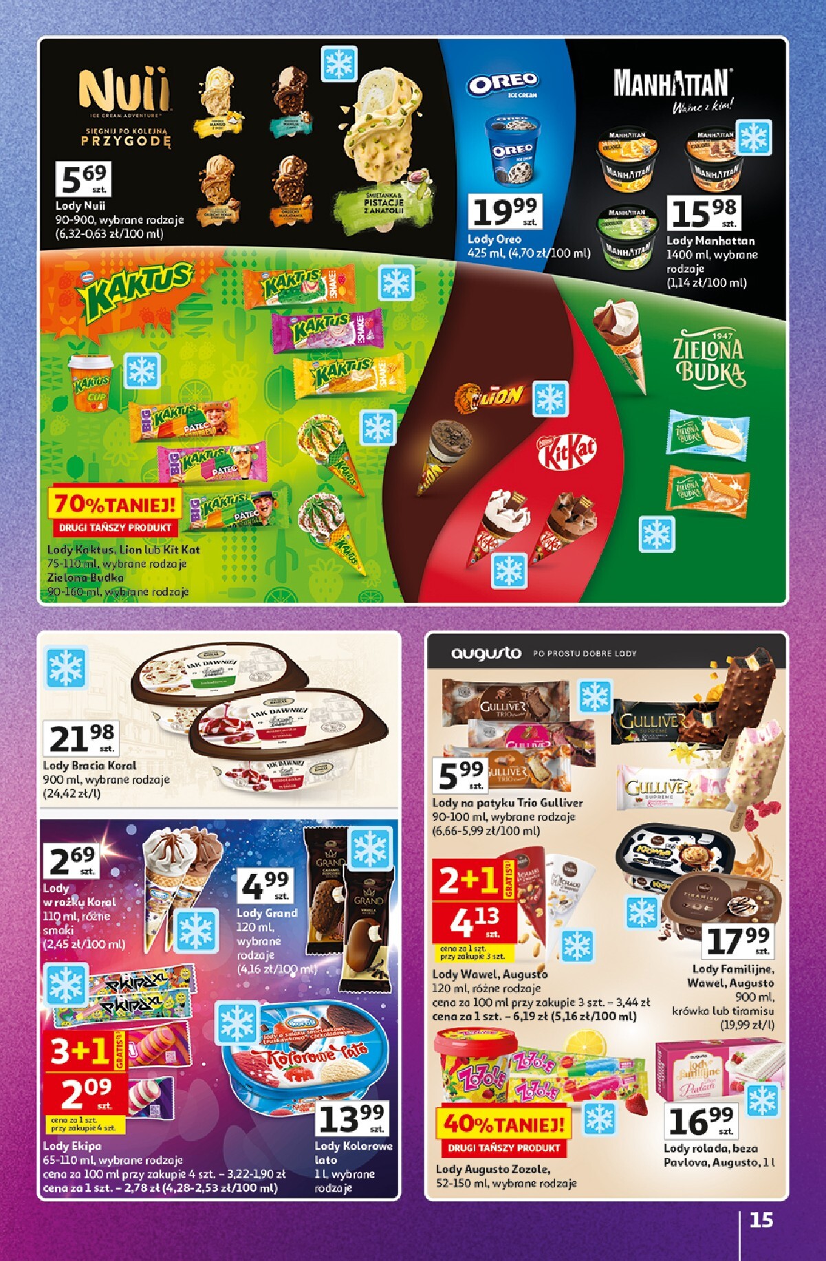 auchan - Nowa gazetka Hipermarket Auchan - Znane marki duży wybór ważna od 11.06.2026 do 17.06.2026 - page: 15