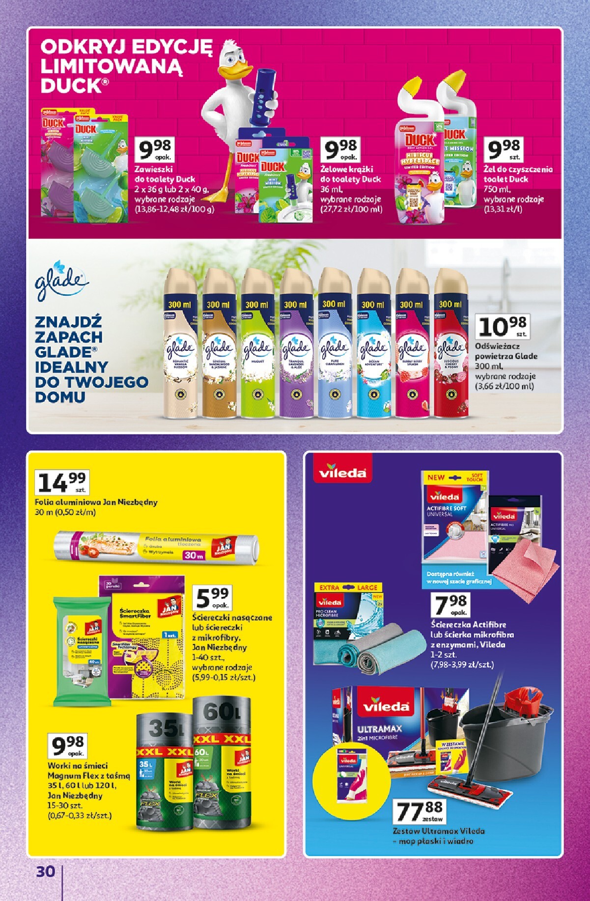 auchan - Nowa gazetka Hipermarket Auchan - Znane marki duży wybór ważna od 11.06.2026 do 17.06.2026 - page: 30
