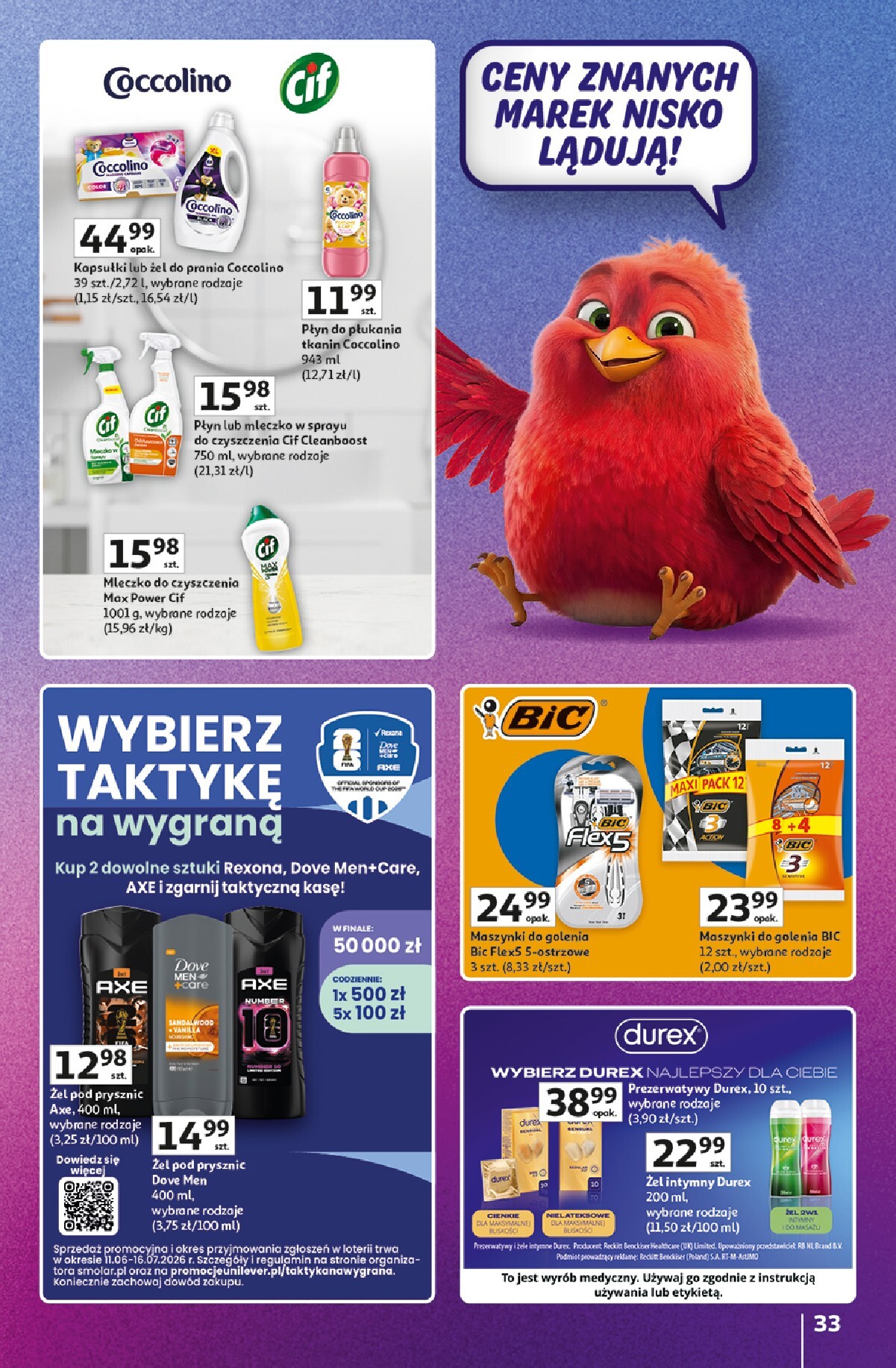 auchan - Nowa gazetka Hipermarket Auchan - Znane marki duży wybór ważna od 11.06.2026 do 17.06.2026 - page: 33