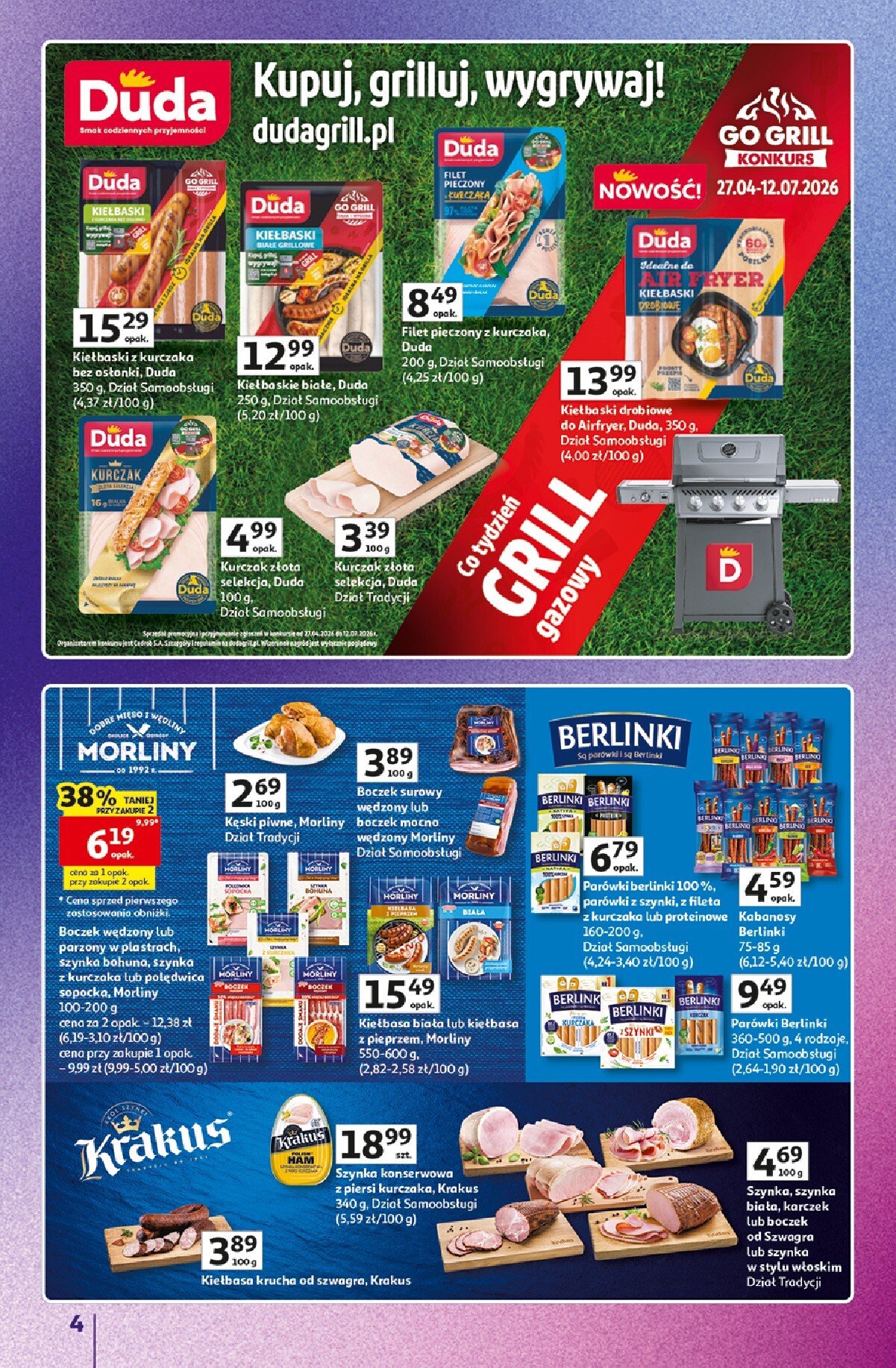 auchan - Nowa gazetka Hipermarket Auchan - Znane marki duży wybór ważna od 11.06.2026 do 17.06.2026 - page: 4