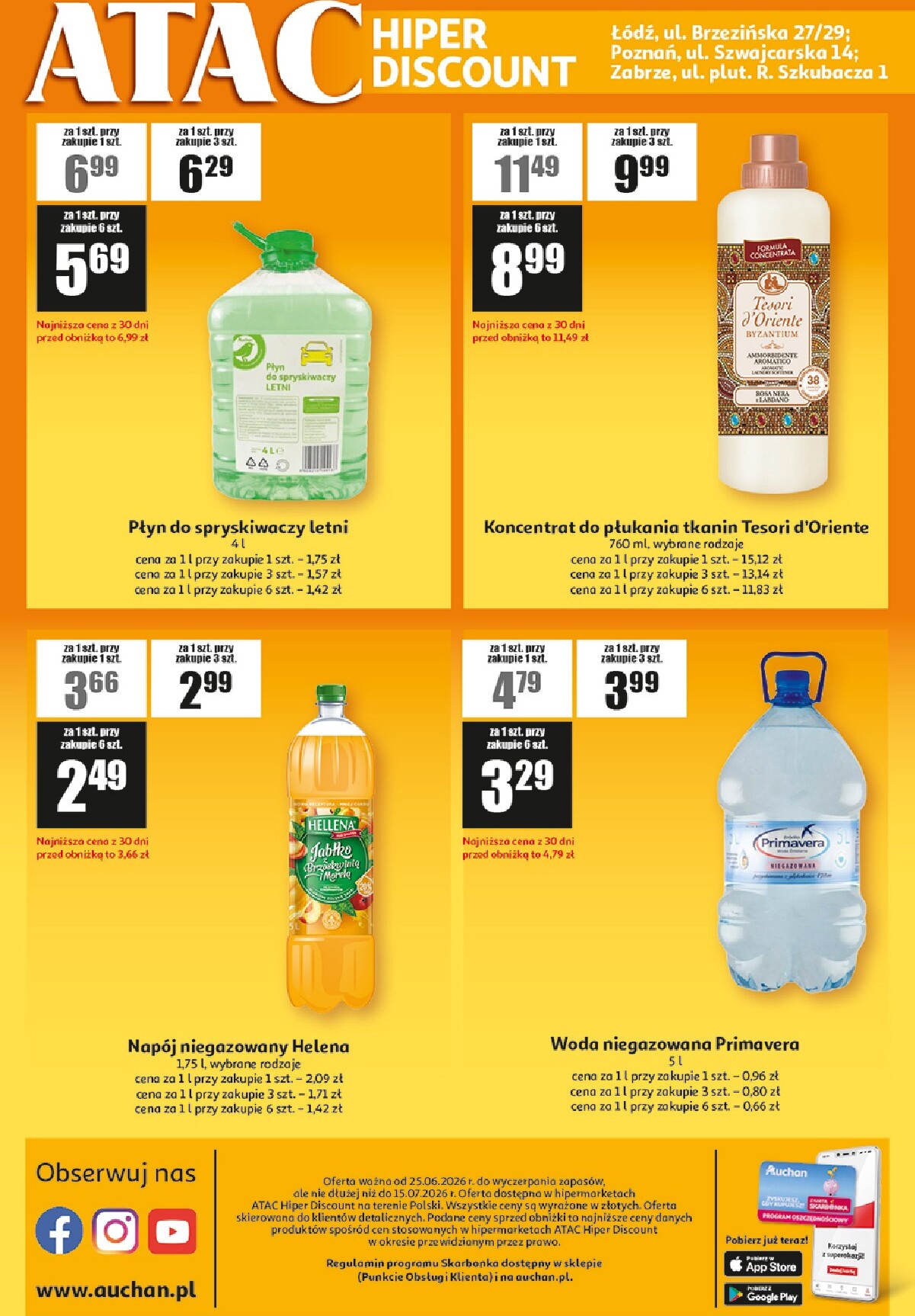 auchan - Nowa gazetka Auchan - ATAC Hiper Discount ważna od 25.06.2026 do 15.07.2026 - page: 4