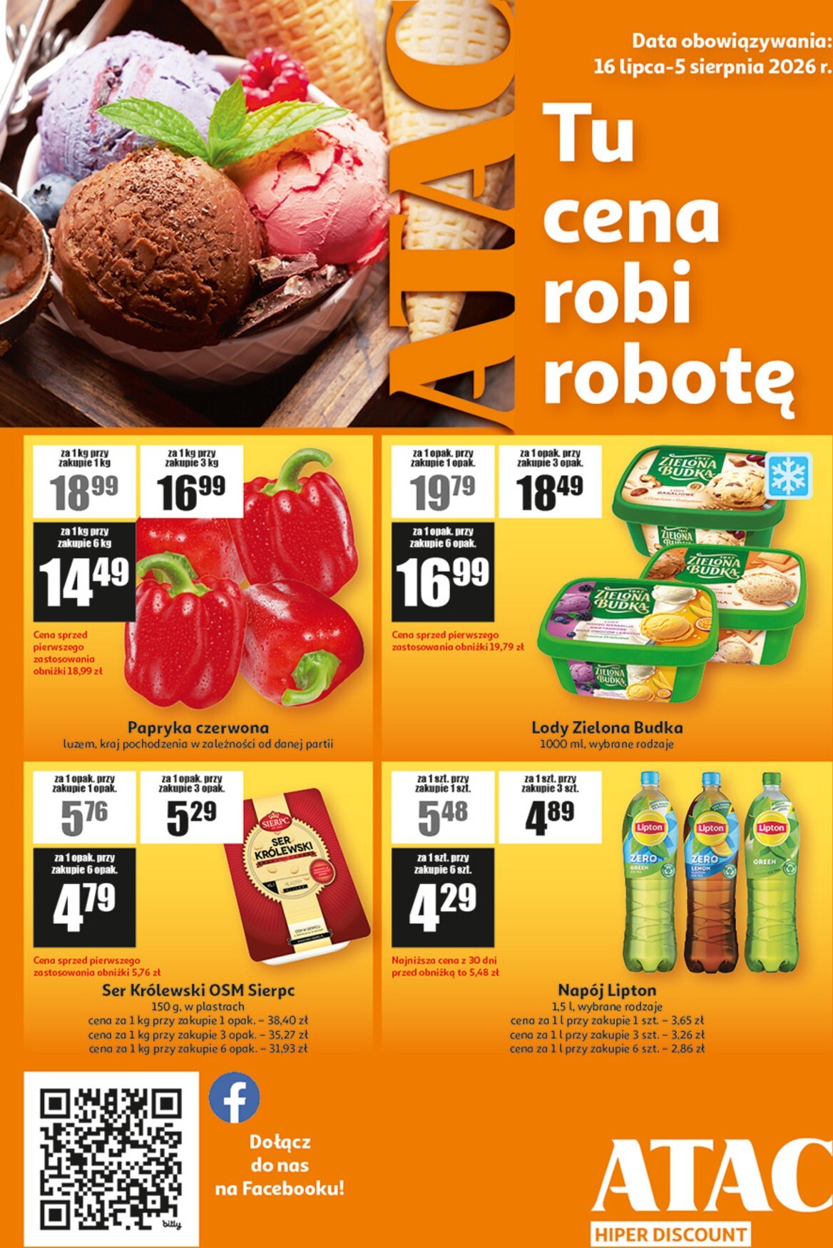 auchan - Nowa gazetka Auchan - ATAC Hiper Discount ważna od 16.07.2026 do 05.08.2026