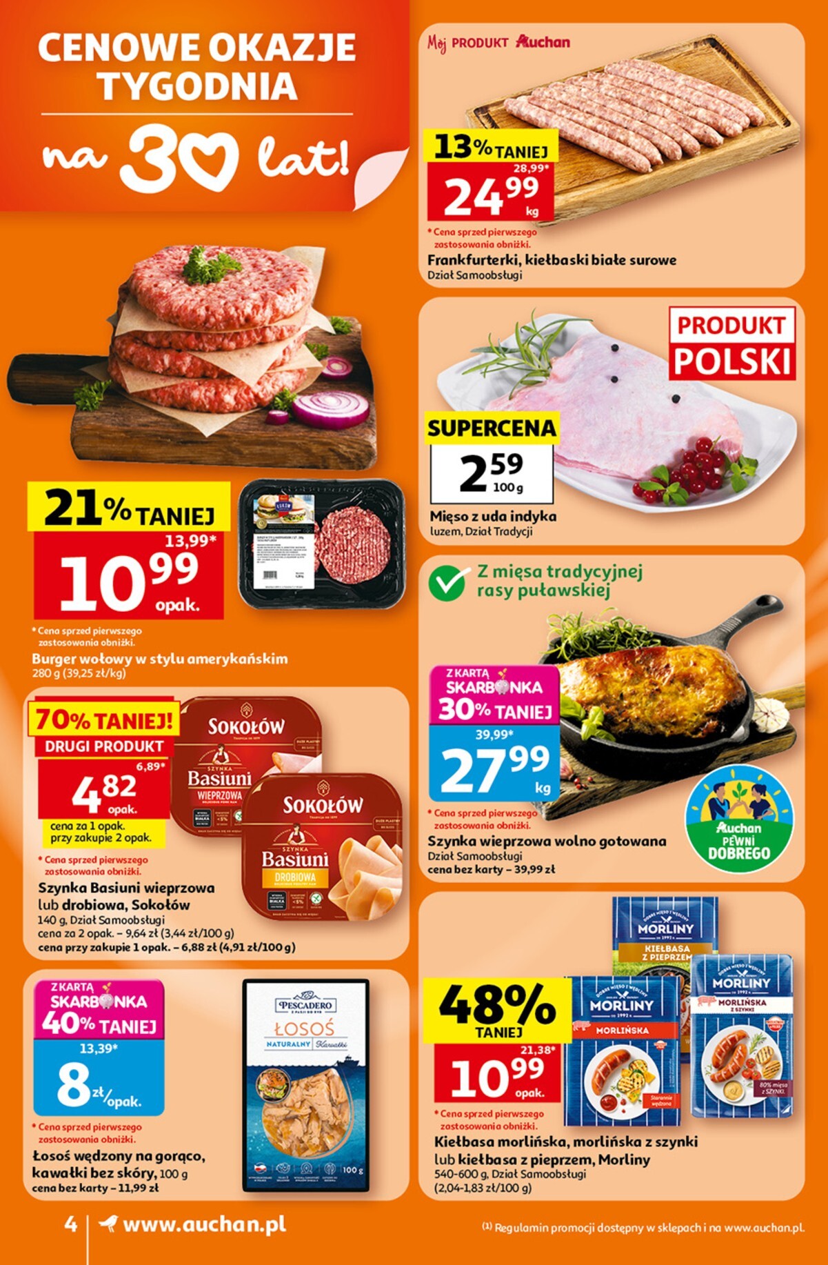 auchan - Nowa gazetka Auchan - Gazetka 30 Lat Supermarket Auchan ważna od 23.07.2026 do 29.07.2026 - page: 4
