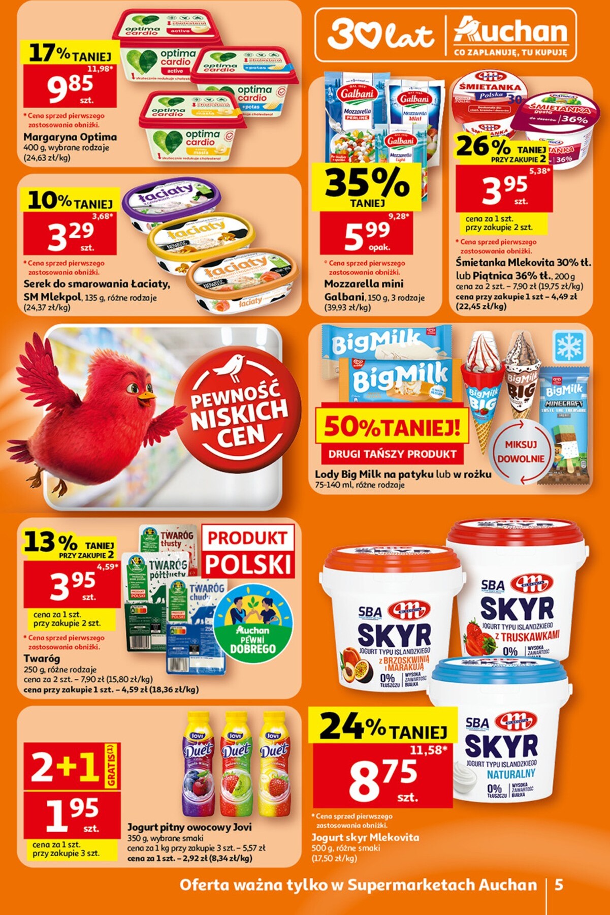 auchan - Nowa gazetka Auchan - Gazetka 30 Lat Supermarket Auchan ważna od 23.07.2026 do 29.07.2026 - page: 5