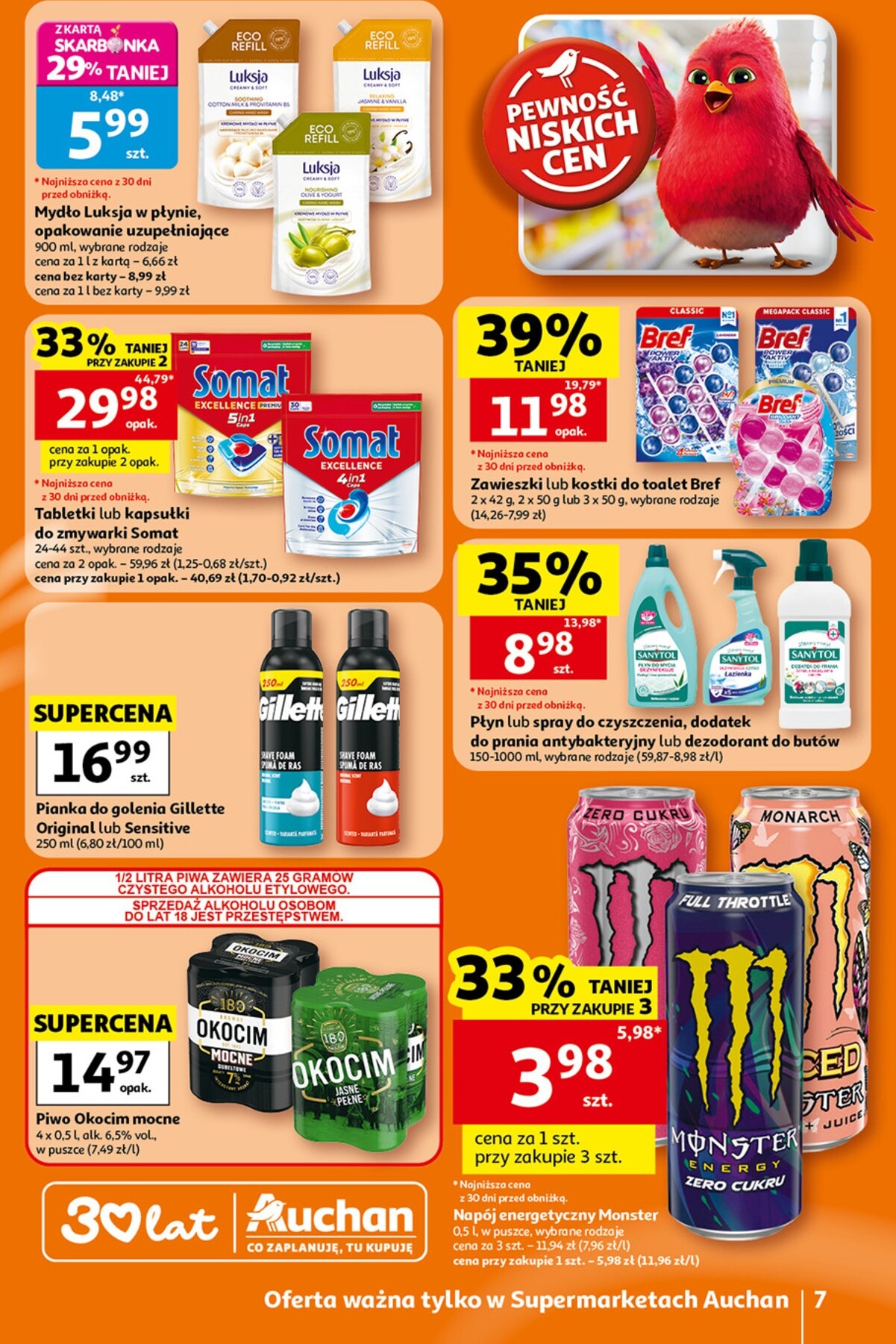 auchan - Nowa gazetka Auchan - Gazetka 30 Lat Supermarket Auchan ważna od 23.07.2026 do 29.07.2026 - page: 7