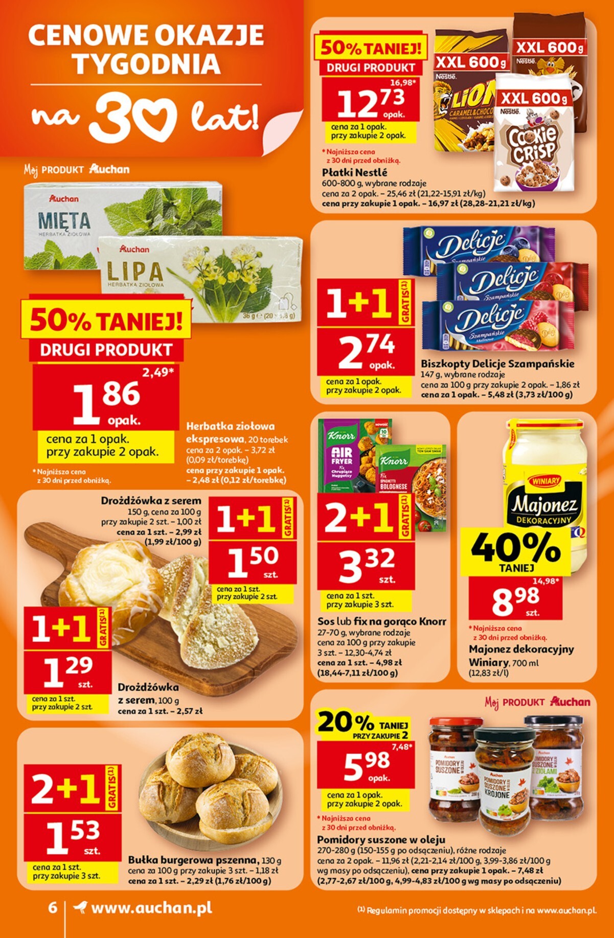 auchan - Nowa gazetka Auchan - Gazetka 30 Lat Supermarket Auchan ważna od 23.07.2026 do 29.07.2026 - page: 6