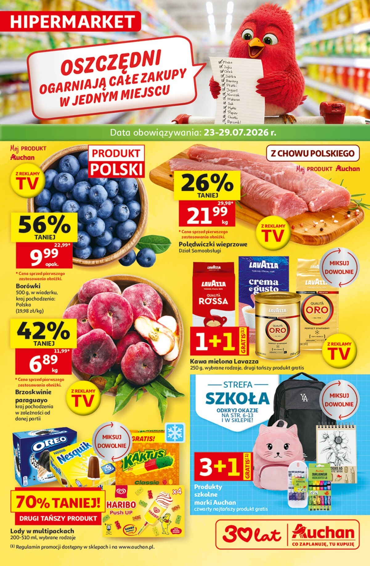 auchan - Nowa gazetka Hipermarket Auchan ważna od 23.07.2026 do 29.07.2026