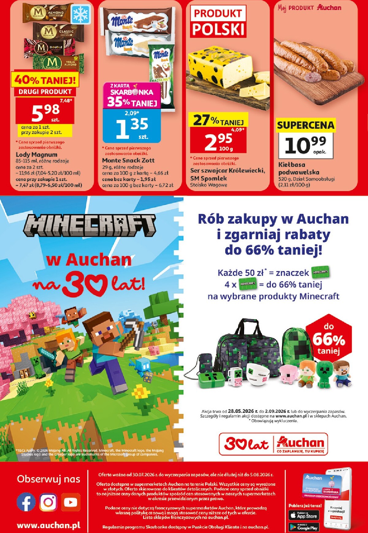 auchan - Nowa gazetka Auchan Supermarket ważna od 30.07.2026 do 05.08.2026 - page: 8
