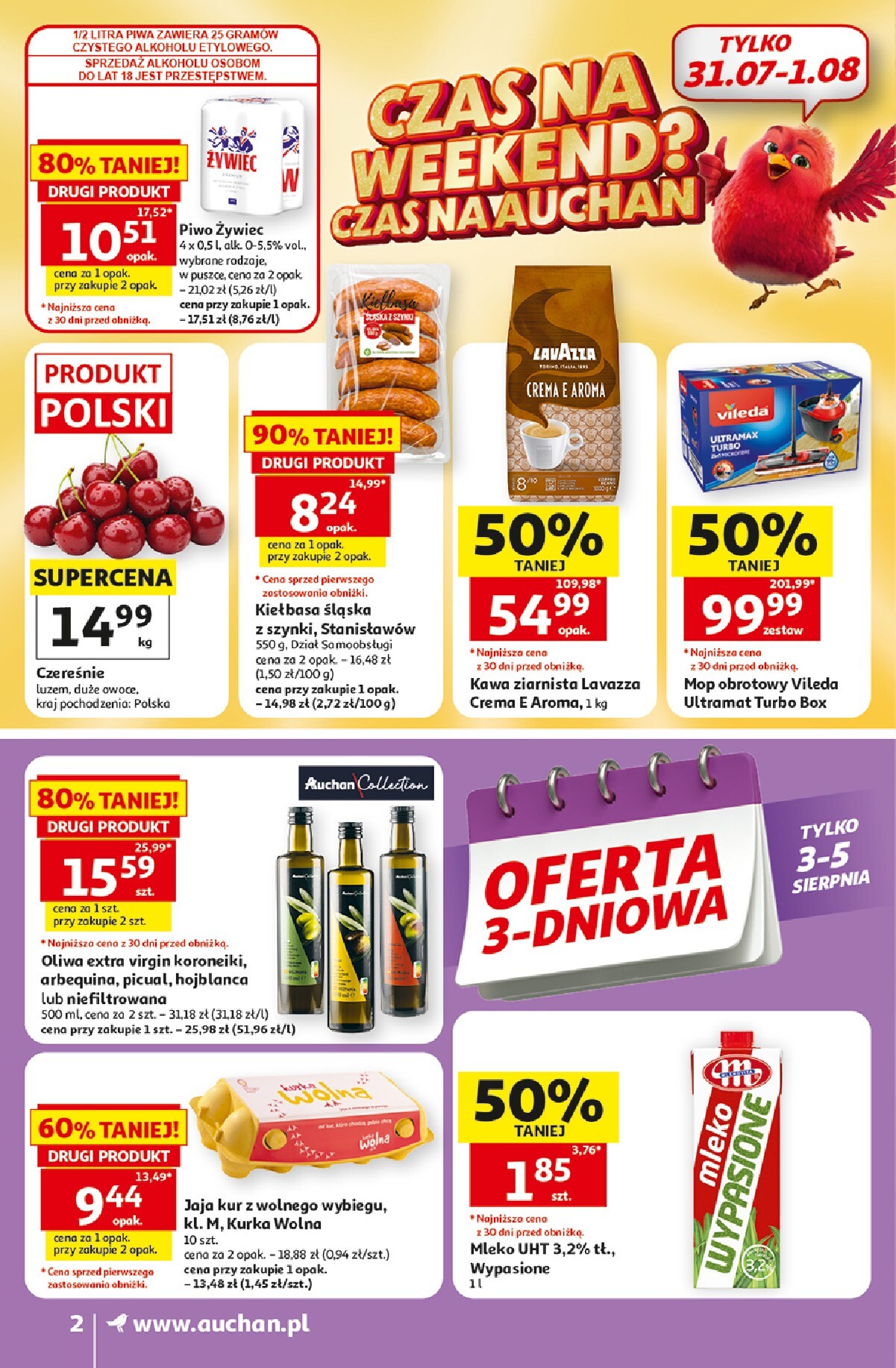 auchan - Nowa gazetka Auchan Supermarket ważna od 30.07.2026 do 05.08.2026 - page: 2