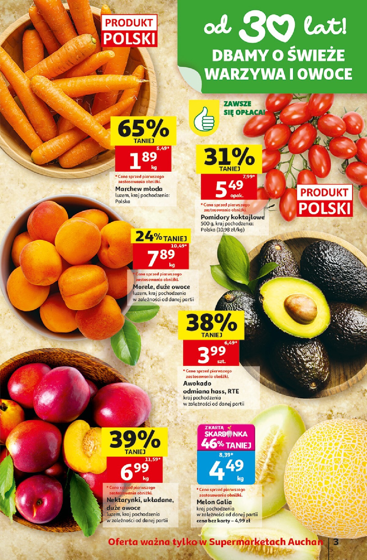 auchan - Nowa gazetka Auchan Supermarket ważna od 30.07.2026 do 05.08.2026 - page: 3