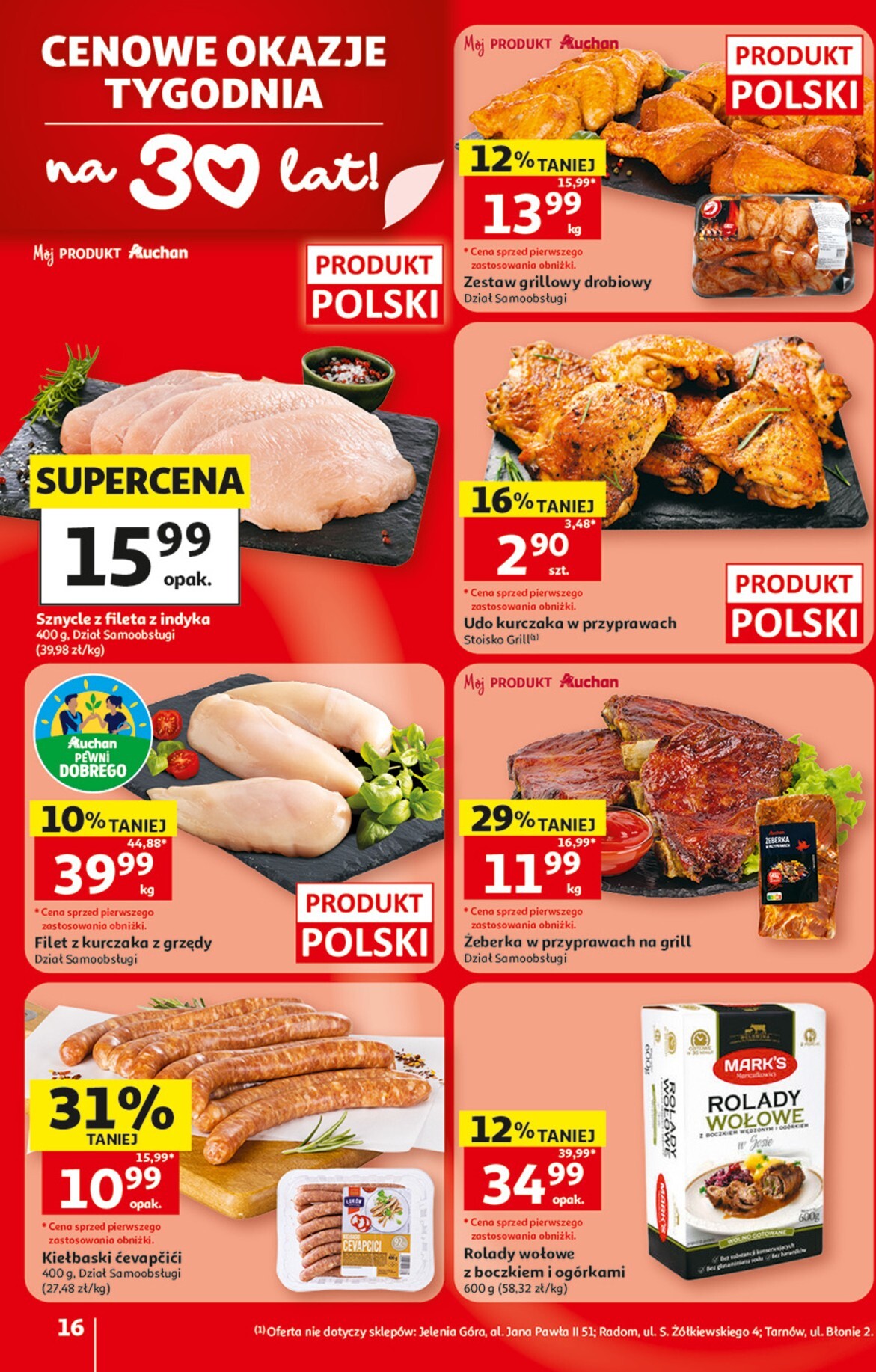 auchan - Nowa gazetka Auchan Hipermarket ważna od 30.07.2026 do 05.08.2026 - page: 16