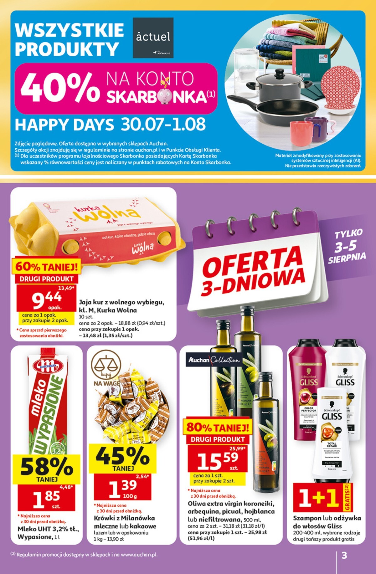auchan - Nowa gazetka Auchan Hipermarket ważna od 30.07.2026 do 05.08.2026 - page: 3