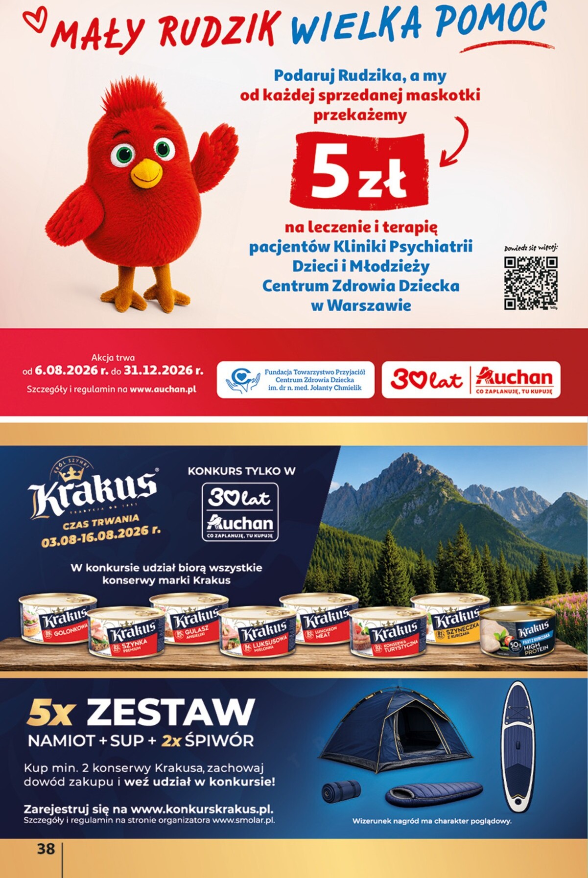 auchan - Nowa gazetka Hipermarket Auchan ważna od 06.08.2026 do 12.08.2026 - page: 38