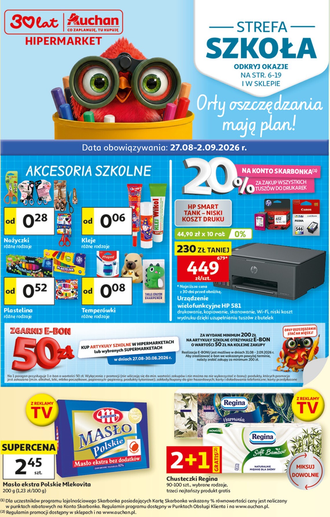 auchan - Nowa gazetka Hipermarket Auchan ważna od 27.08.2026 do 02.09.2026