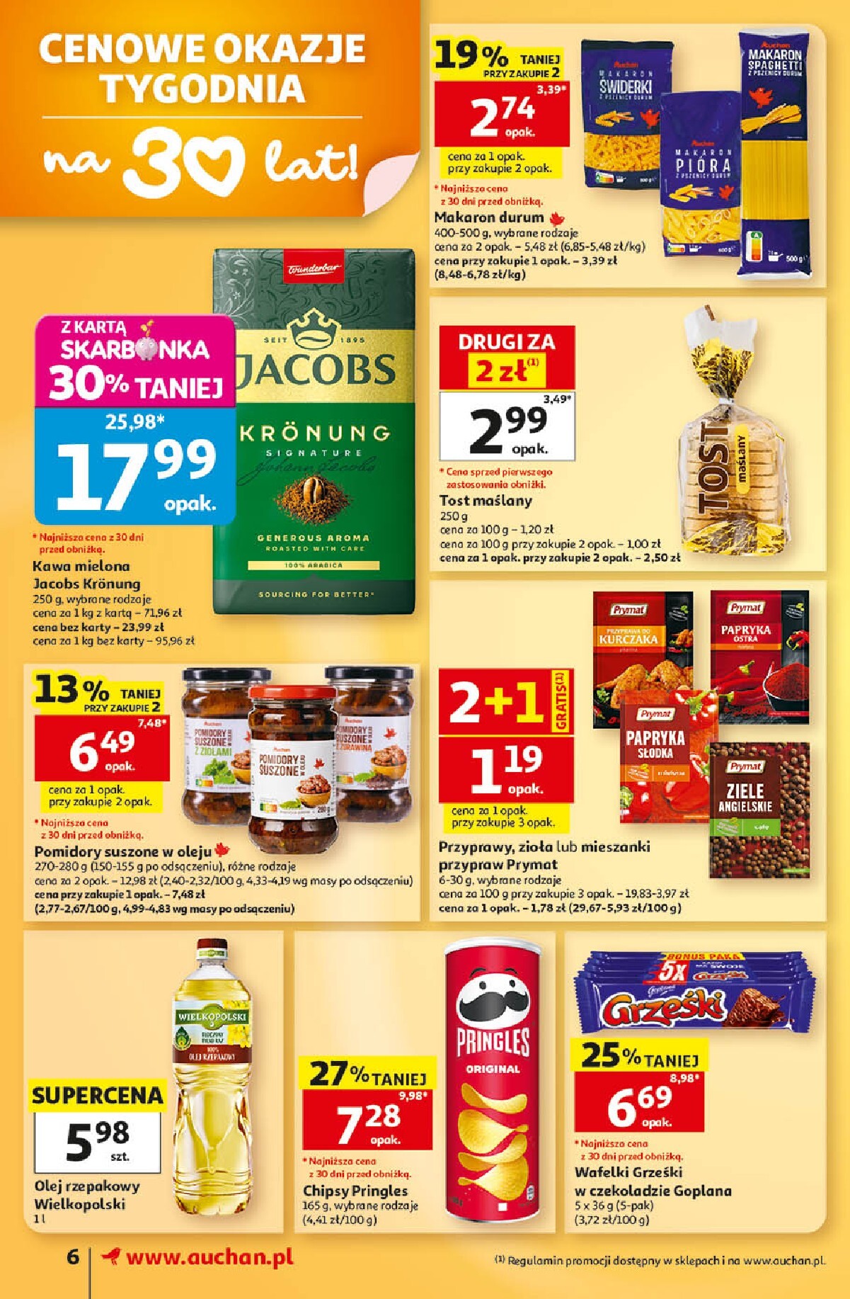auchan - Nowa gazetka Auchan - Gazetka 30 Lat Supermarket Auchan ważna od 03.09.2026 do 09.09.2026 - page: 6