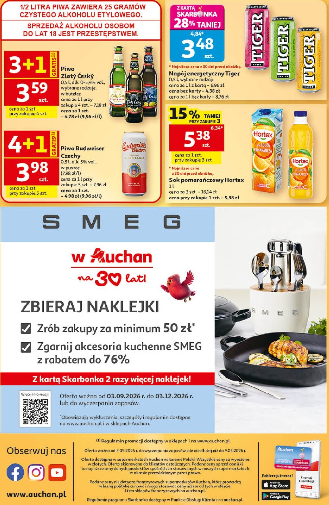 auchan - Nowa gazetka Auchan - Gazetka 30 Lat Supermarket Auchan ważna od 03.09.2026 do 09.09.2026 - page: 8
