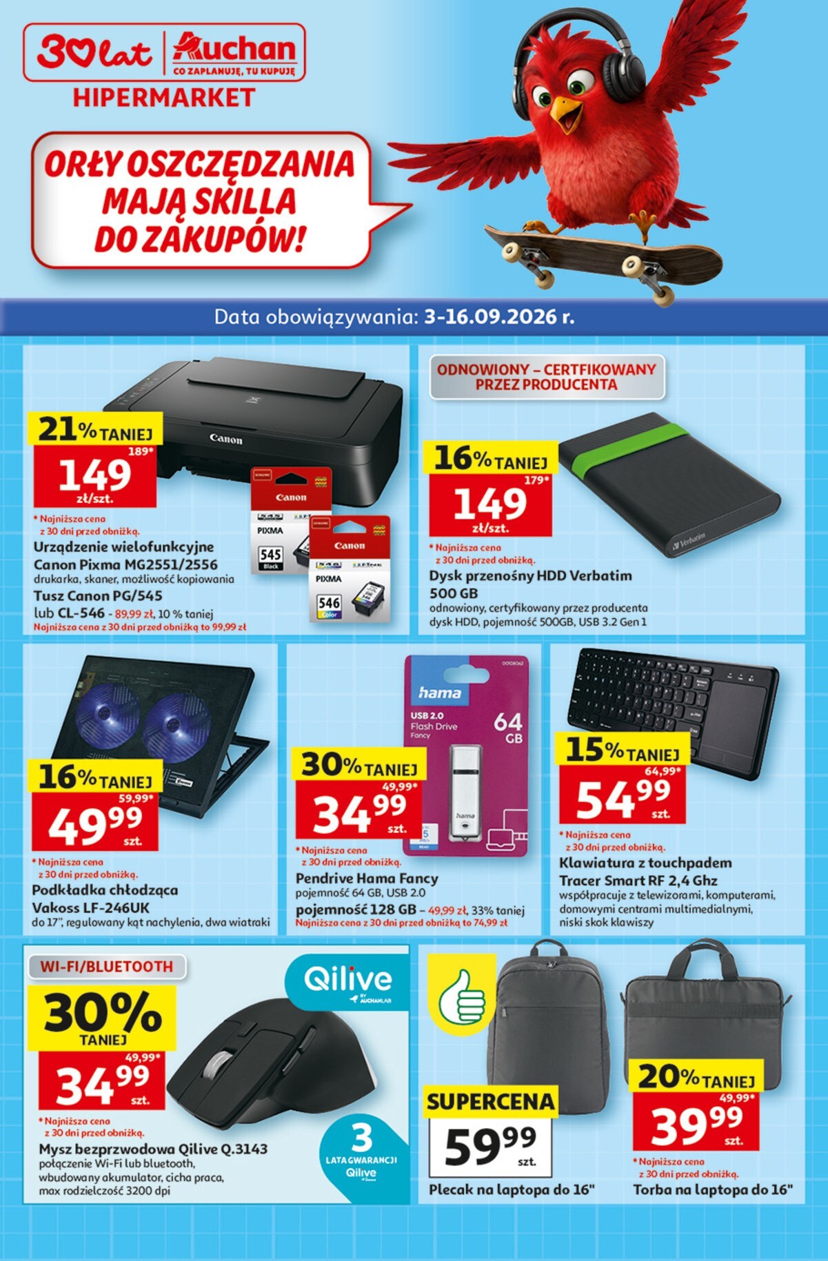 auchan - Nowa gazetka Auchan ważna od 03.09.2026 do 16.09.2026