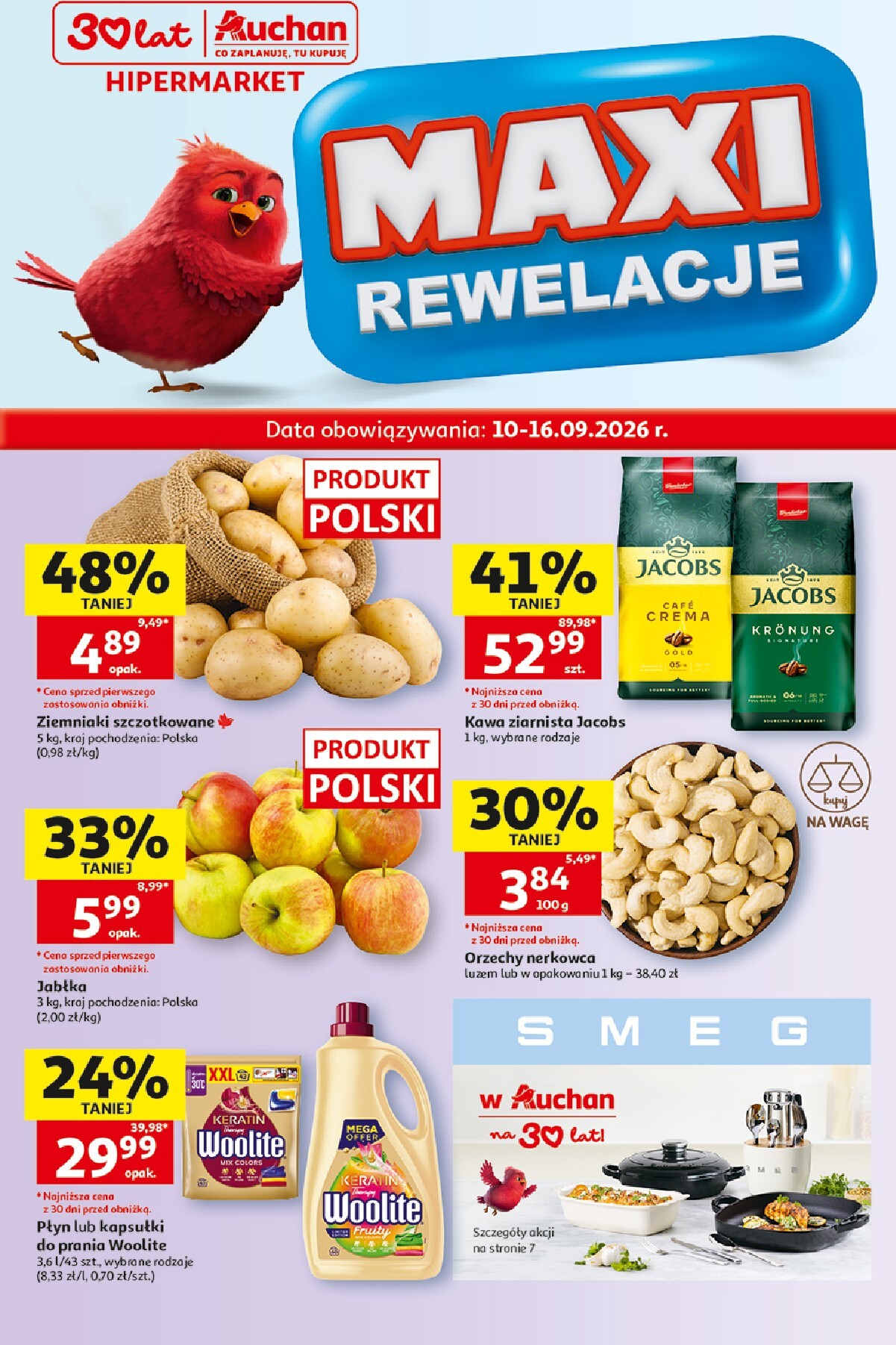 auchan - Nowa gazetka Hipermarket Auchan ważna od 10.09.2026 do 16.09.2026