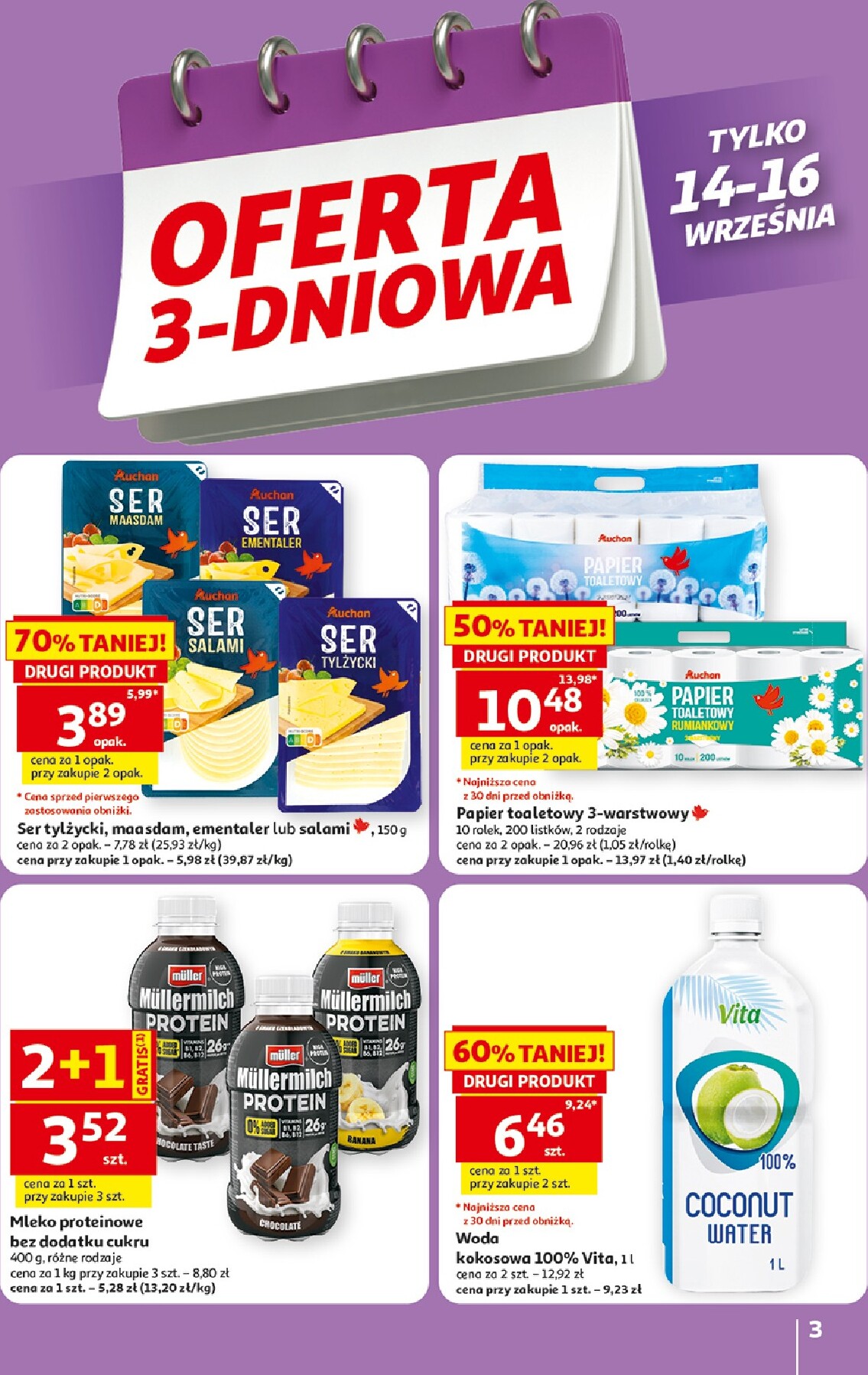 auchan - Nowa gazetka Hipermarket Auchan ważna od 10.09.2026 do 16.09.2026 - page: 3