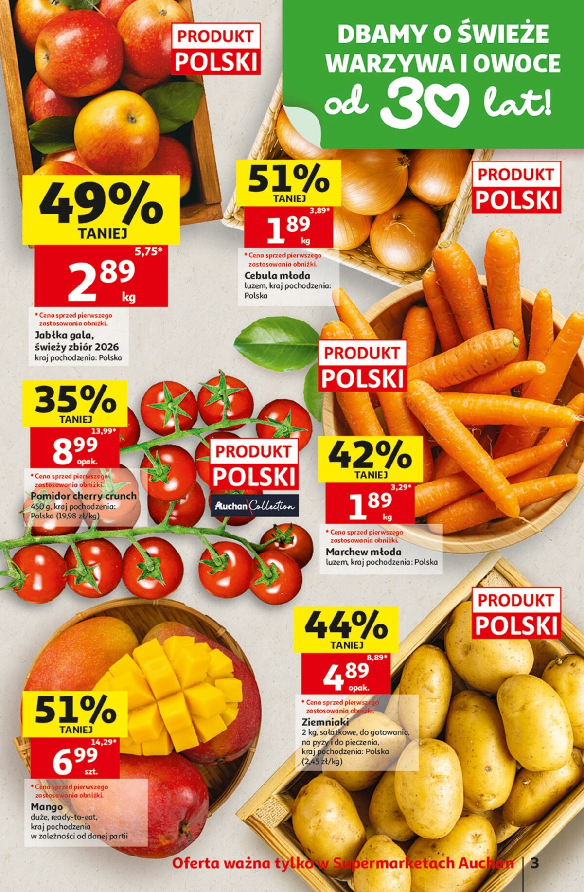 auchan - Nowa gazetka Auchan - Gazetka 30 Lat Supermarket Auchan ważna od 24.09.2026 do 30.09.2026 - page: 3