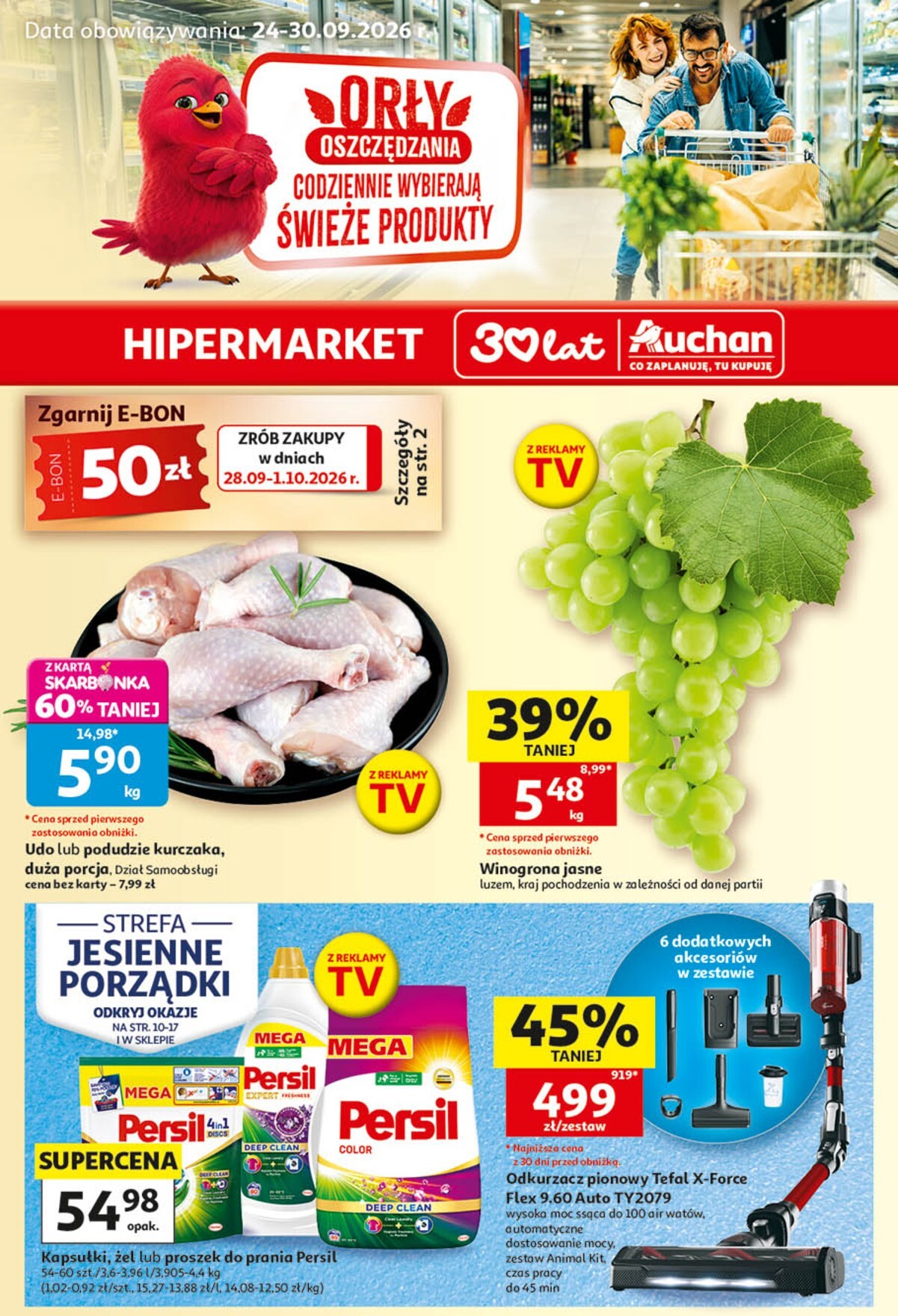 auchan - Nowa gazetka Hipermarket Auchan ważna od 24.09.2026 do 30.09.2026