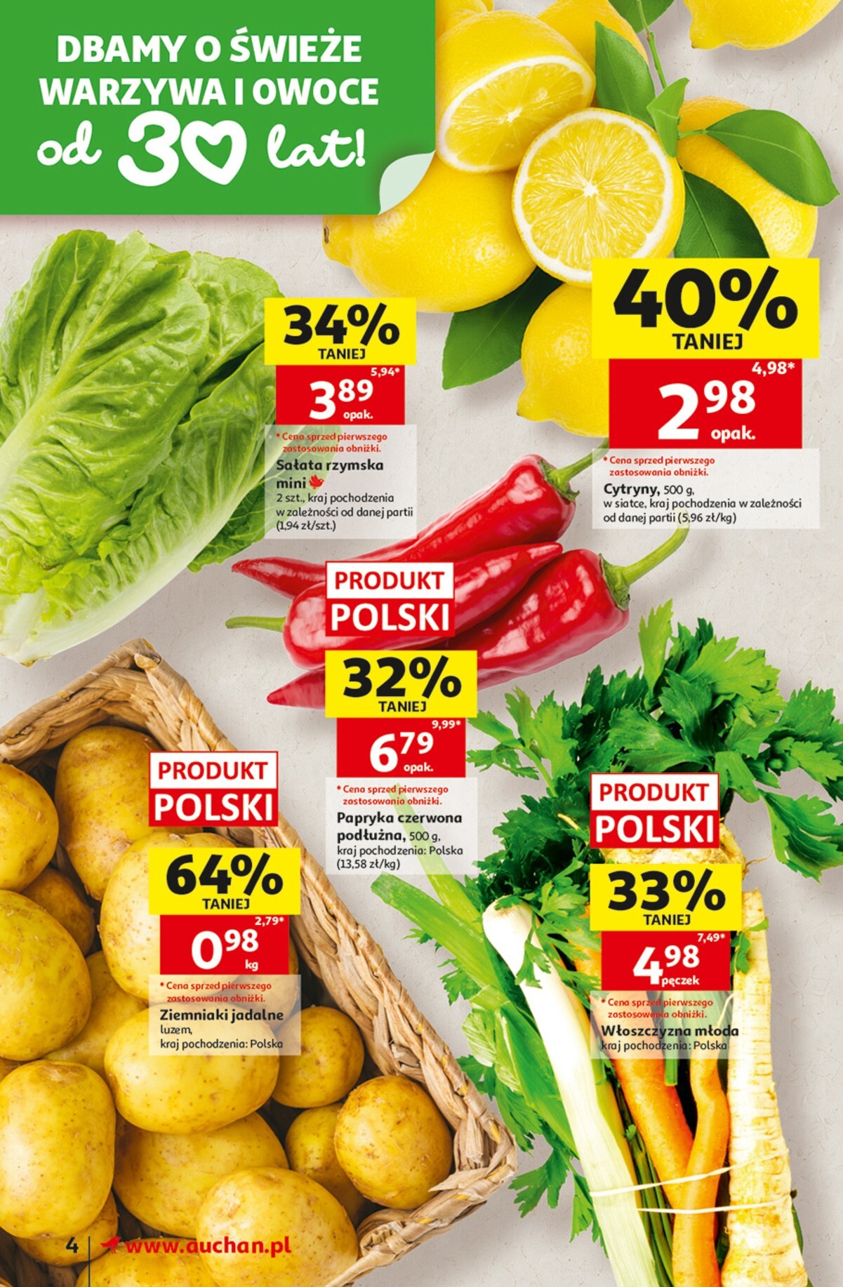 auchan - Nowa gazetka Auchan - Gazetka 30 Lat Supermarket Auchan ważna od 01.10.2026 do 07.10.2026 - page: 4