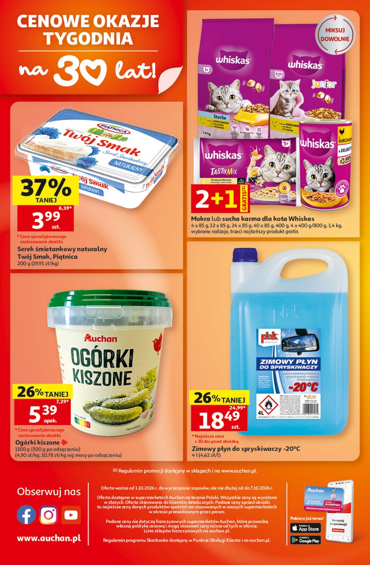 auchan - Nowa gazetka Auchan - Gazetka 30 Lat Supermarket Auchan ważna od 01.10.2026 do 07.10.2026 - page: 8