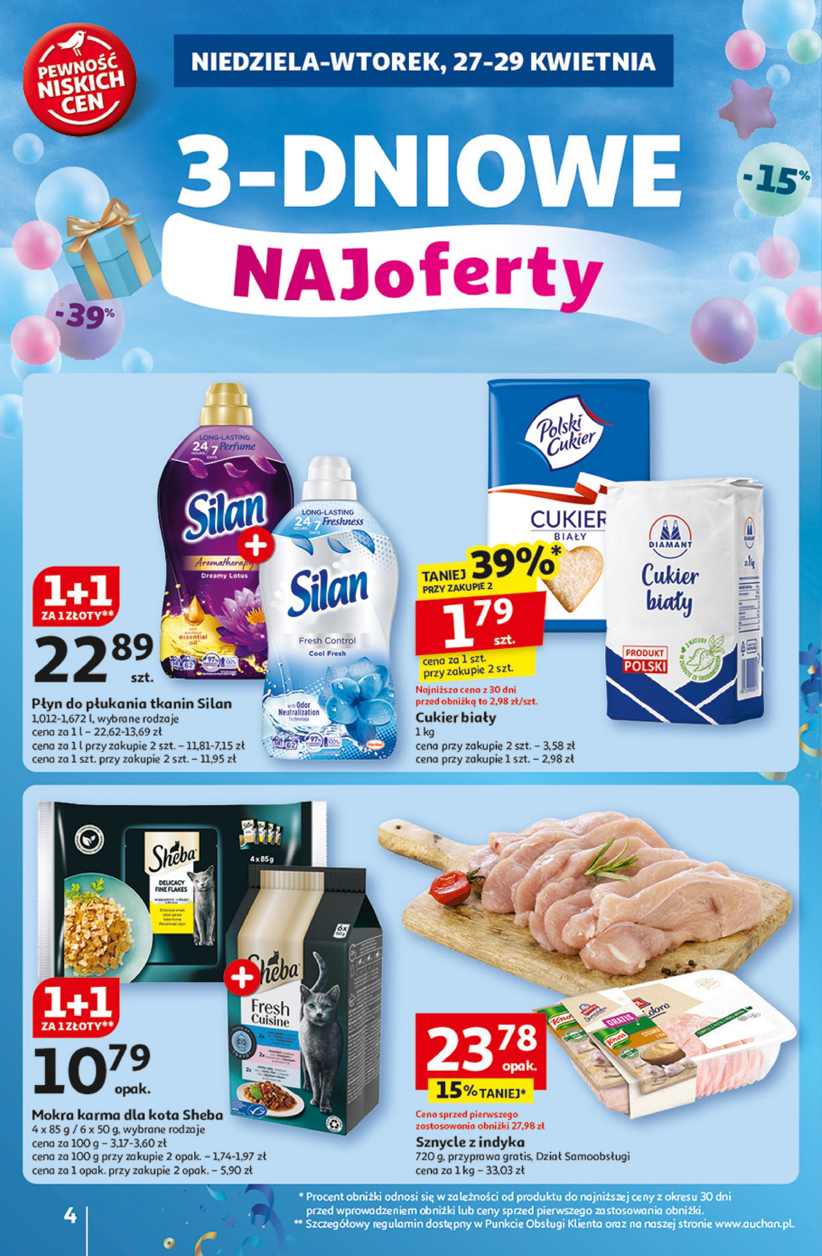 auchan - Hipermarket Auchan gazetka ważna od 24.04. - 29.04. - page: 4 auchan - Hipermarket Auchan gazetka ważna od 24.04. - 29.04. - page: 4