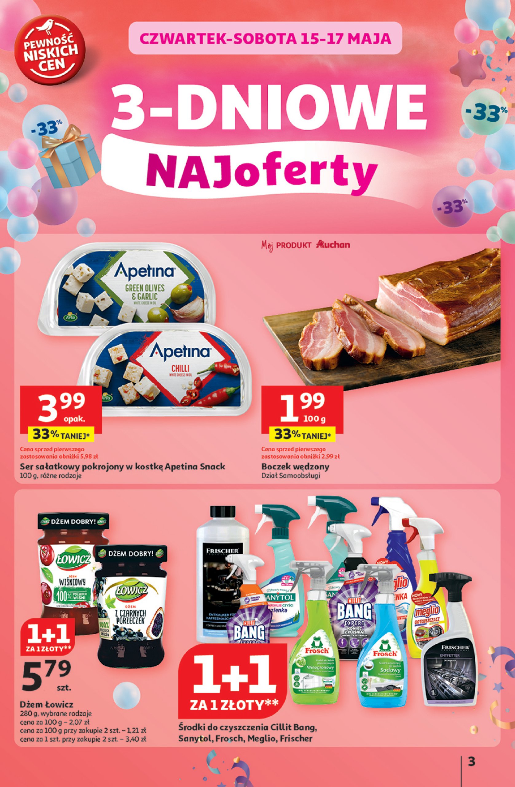auchan - Hipermarket Auchan gazetka ważna od 15.05. - 21.05. - page: 3 auchan - Hipermarket Auchan gazetka ważna od 15.05. - 21.05. - page: 3