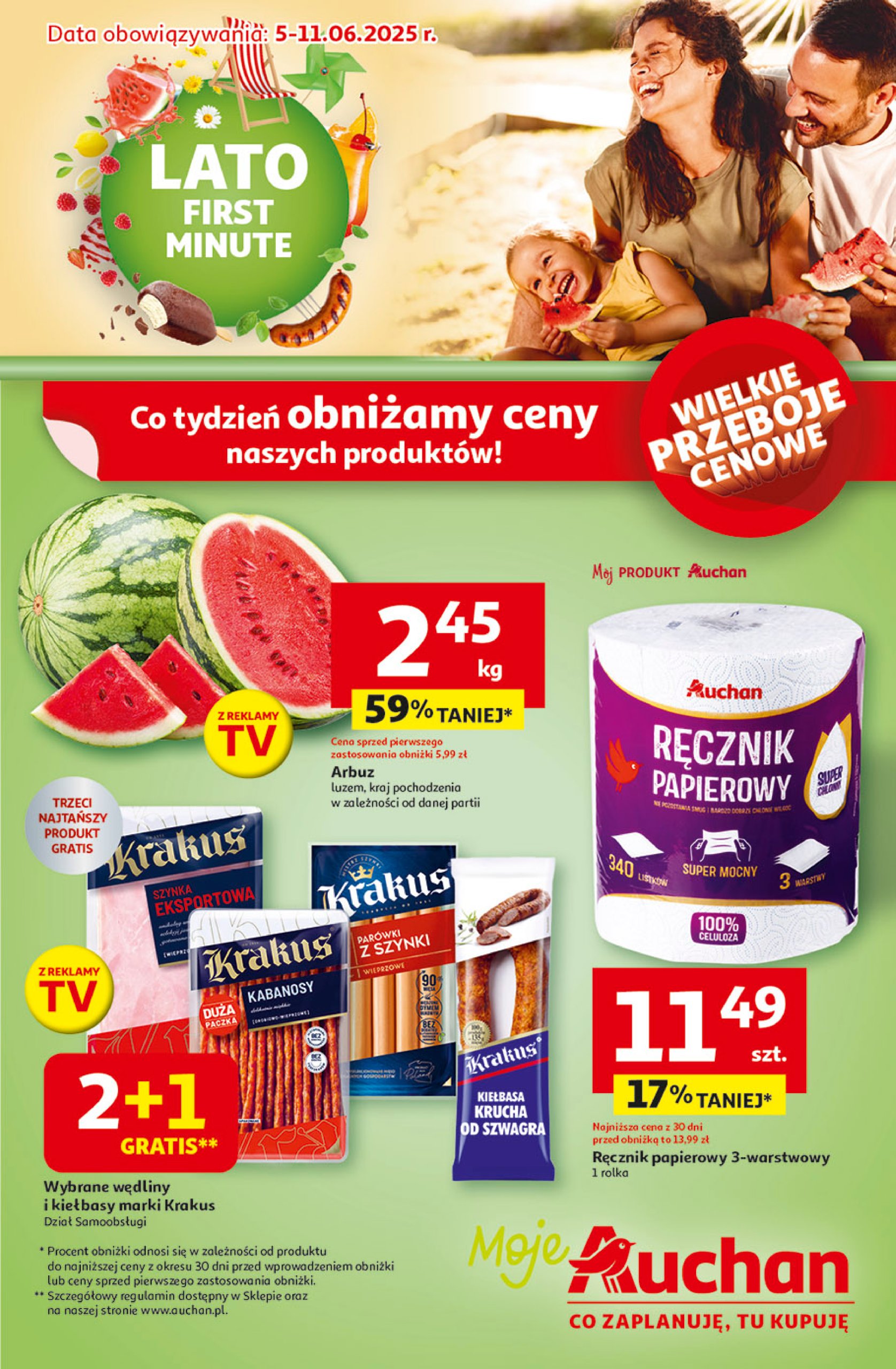 auchan - Moje Auchan gazetka ważna od 05.06. - 11.06. - page: 1