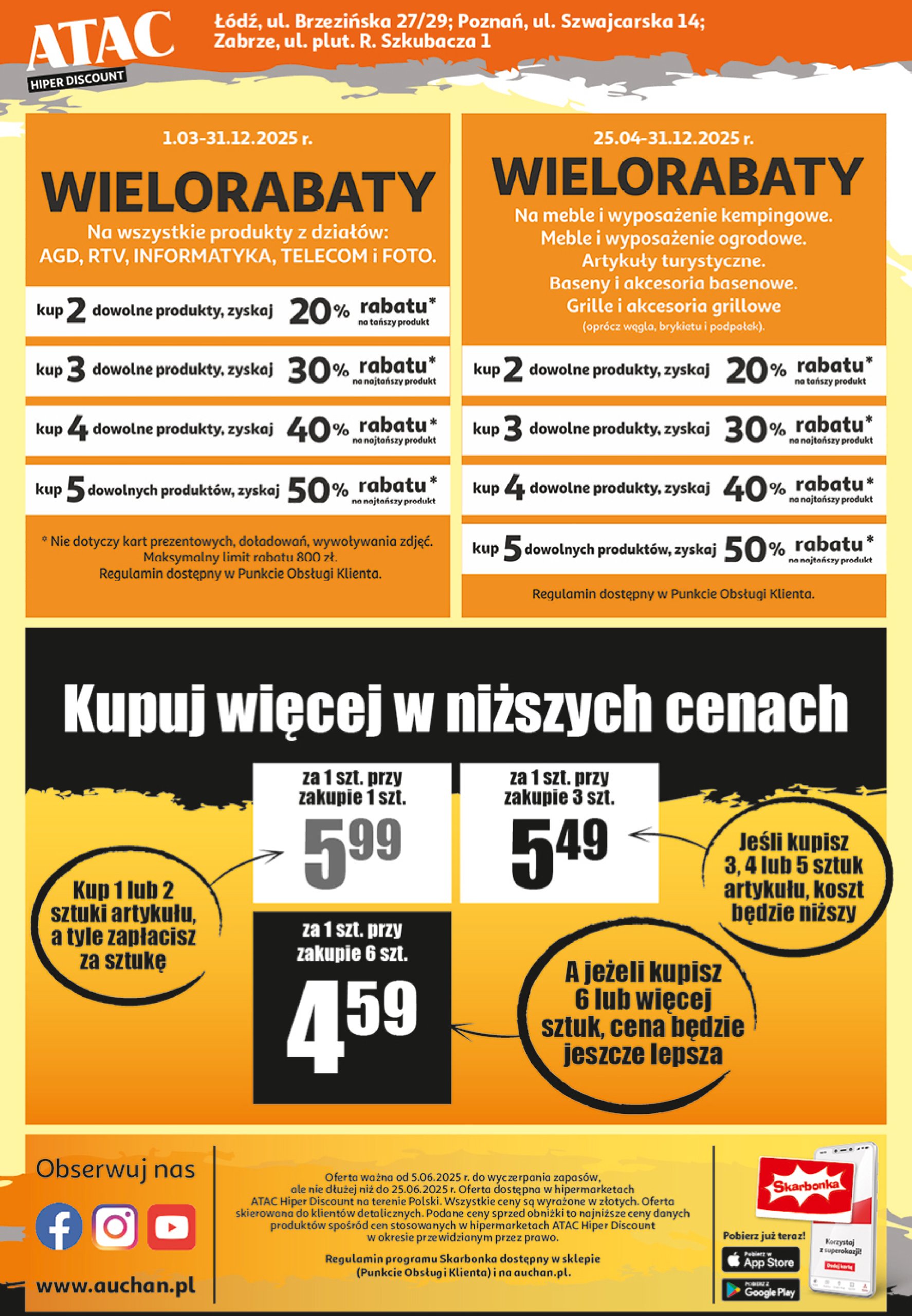 auchan - Auchan - ATAC Hiper Discount gazetka ważna od 05.06. - 25.06. - page: 4