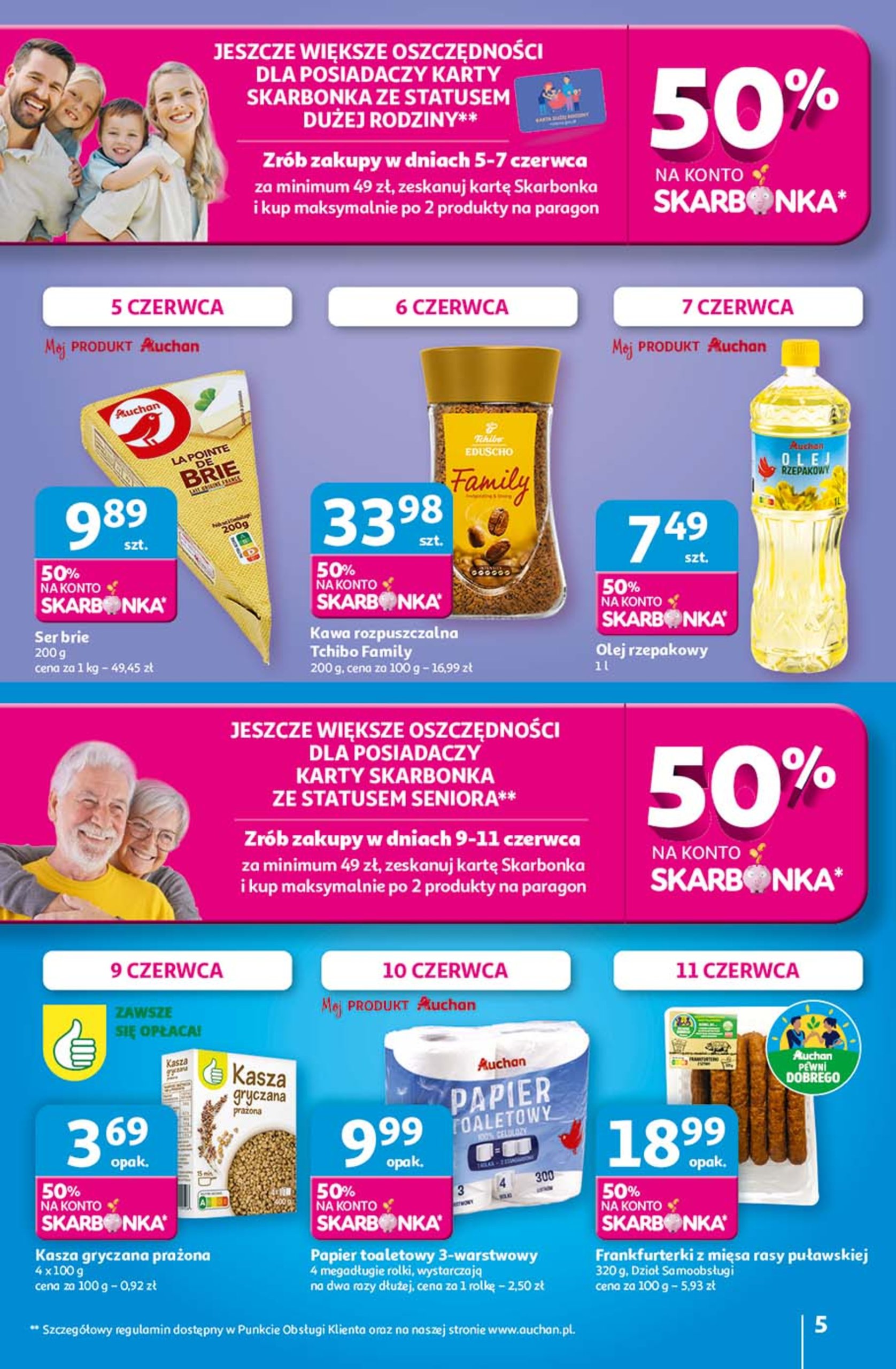 auchan - Hipermarket Auchan gazetka ważna od 05.06. - 11.06. - page: 5 auchan - Hipermarket Auchan gazetka ważna od 05.06. - 11.06. - page: 5