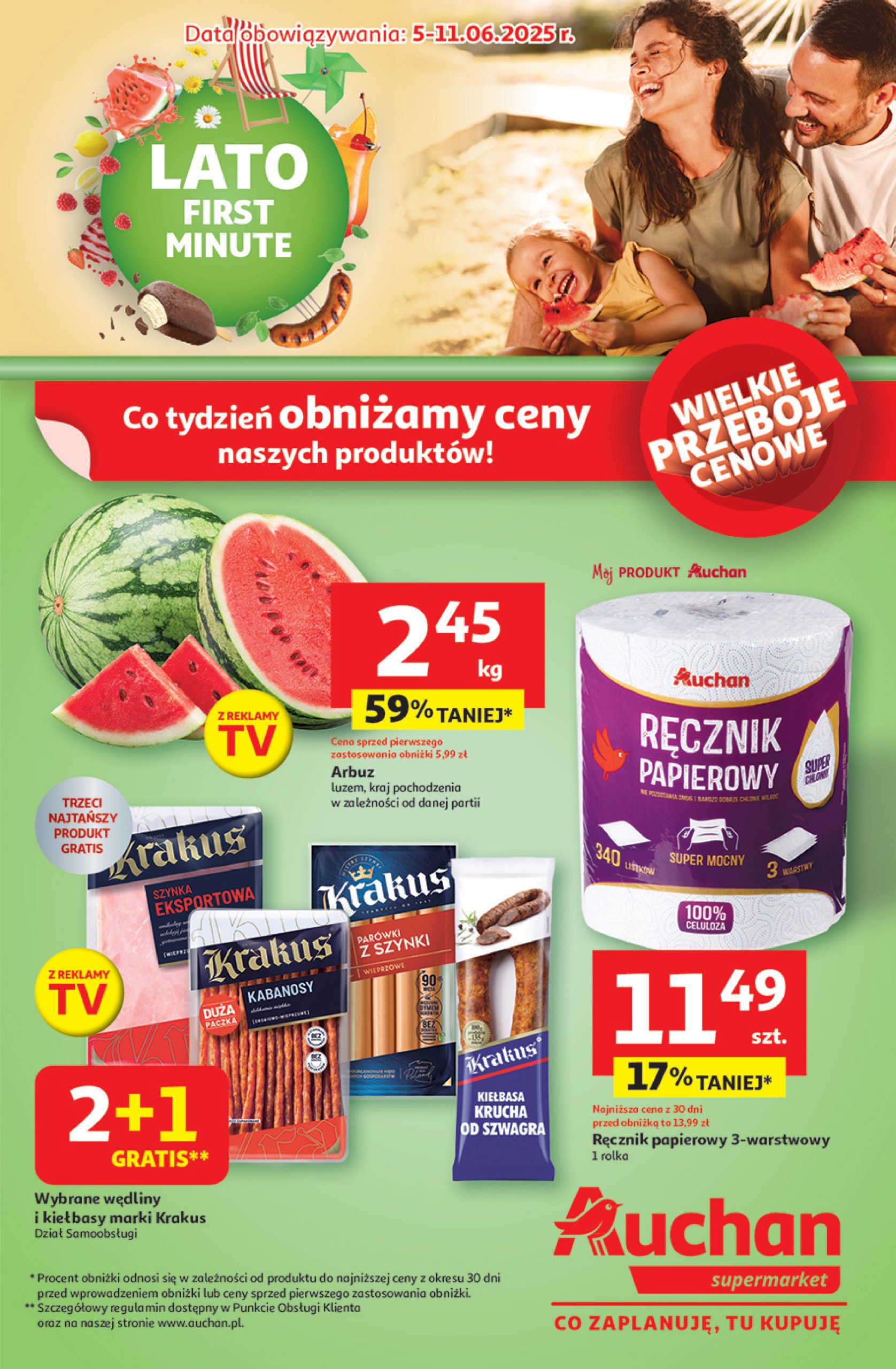 auchan - Supermarket Auchan gazetka ważna od 05.06. - 11.06.