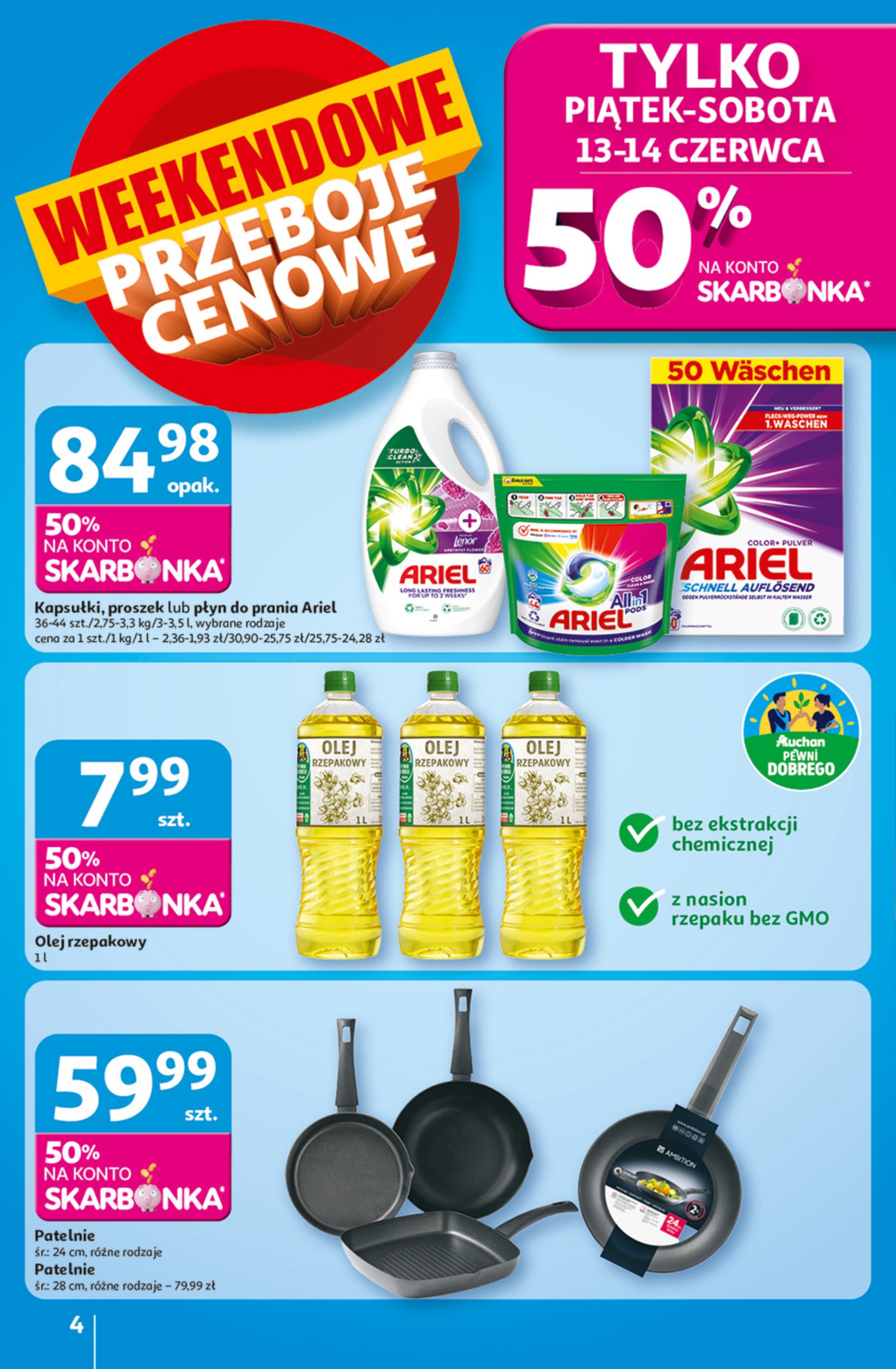 auchan - Gazetka Hipermarket Auchan ważna od 12.06. - 18.06. - page: 4 auchan - Gazetka Hipermarket Auchan ważna od 12.06. - 18.06. - page: 4