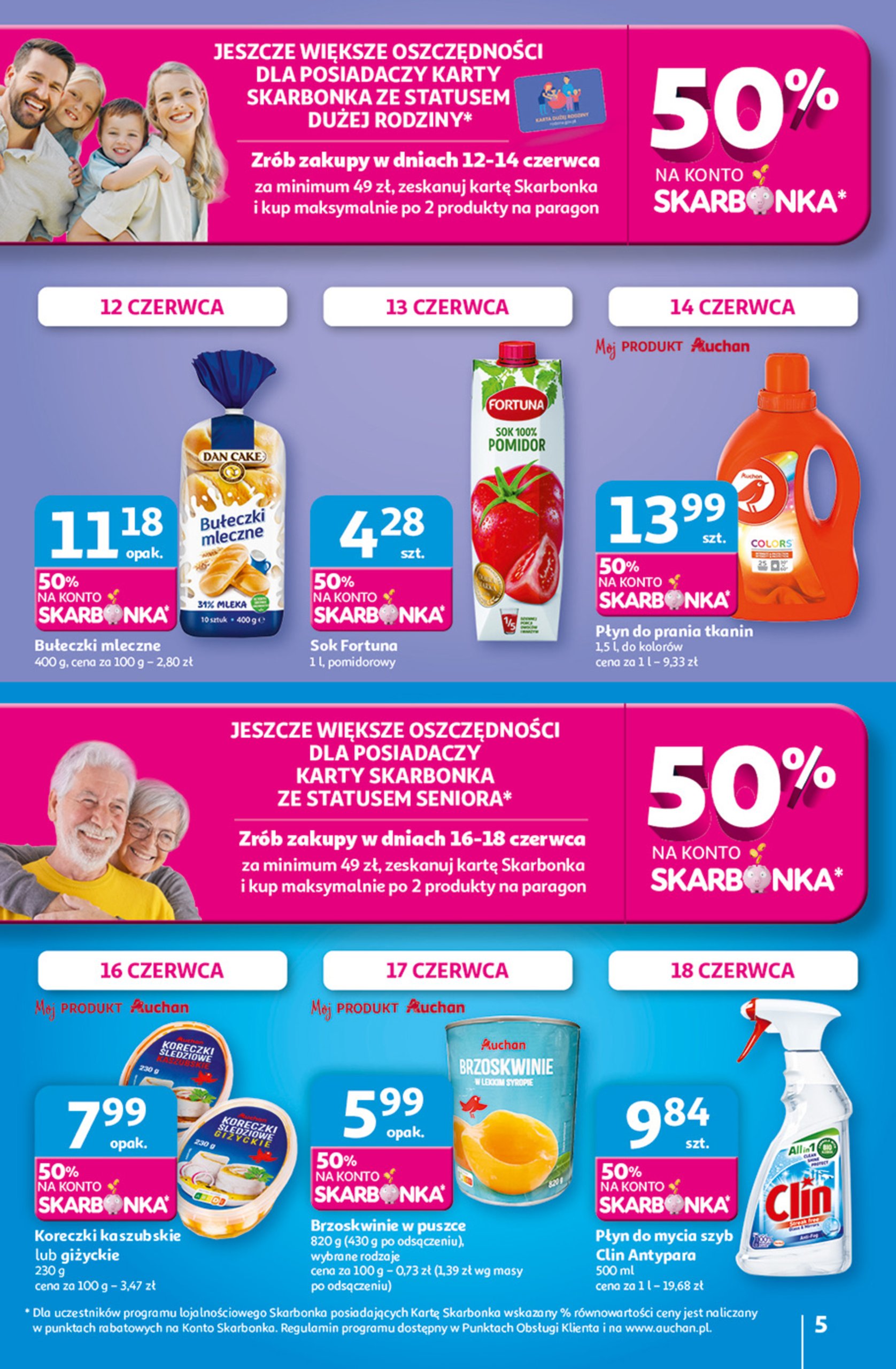 auchan - Gazetka Hipermarket Auchan ważna od 12.06. - 18.06. - page: 5 auchan - Gazetka Hipermarket Auchan ważna od 12.06. - 18.06. - page: 5