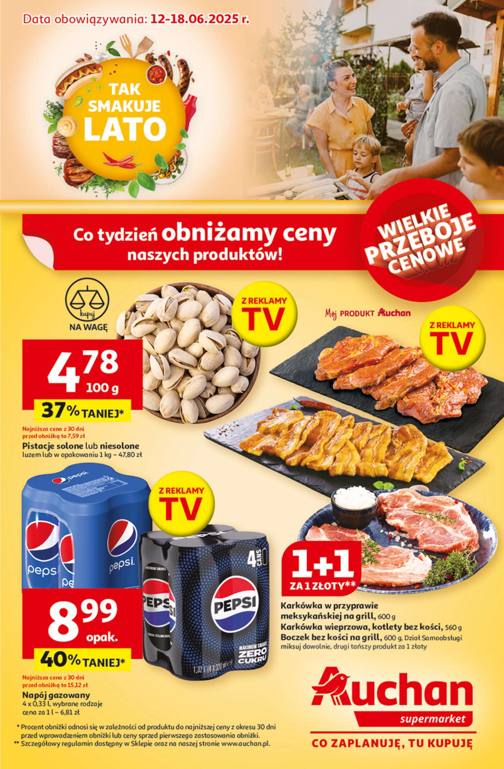 auchan - Gazetka Supermarket Auchan ważna od 12.06. - 18.06.