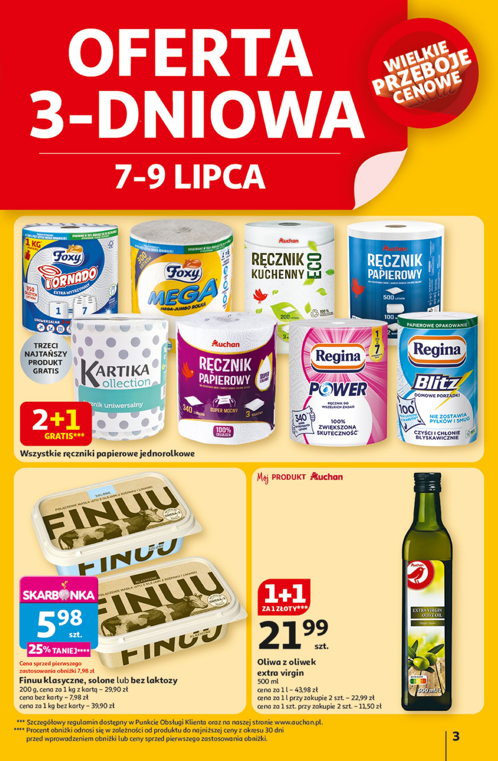 auchan - Gazetka Hipermarket Auchan ważna od 03.07. - 09.07. - page: 3 auchan - Gazetka Hipermarket Auchan ważna od 03.07. - 09.07. - page: 3