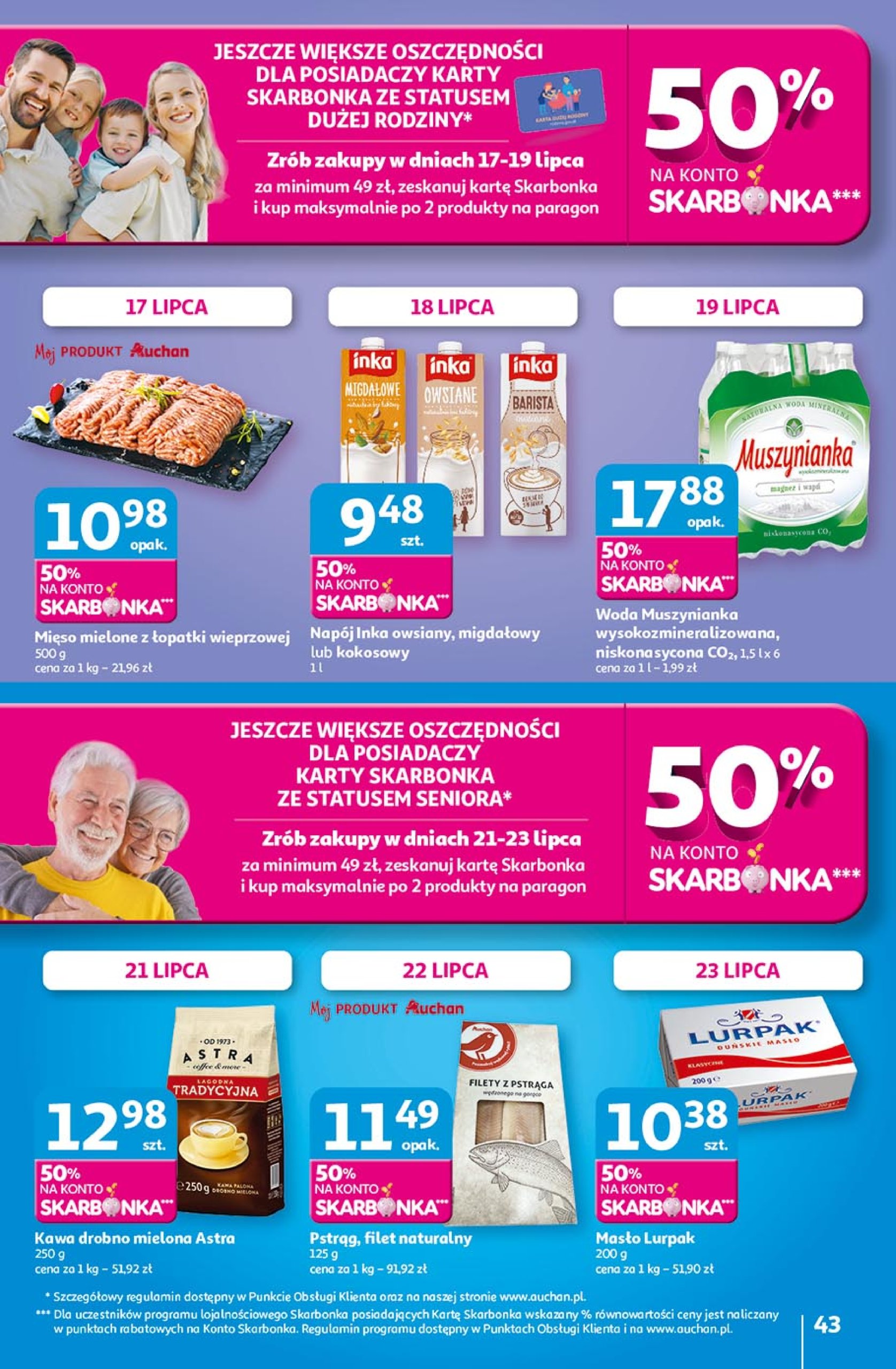 auchan - Gazetka Hipermarket Auchan ważna od 17.07. - 23.07. - page: 43 auchan - Gazetka Hipermarket Auchan ważna od 17.07. - 23.07. - page: 43