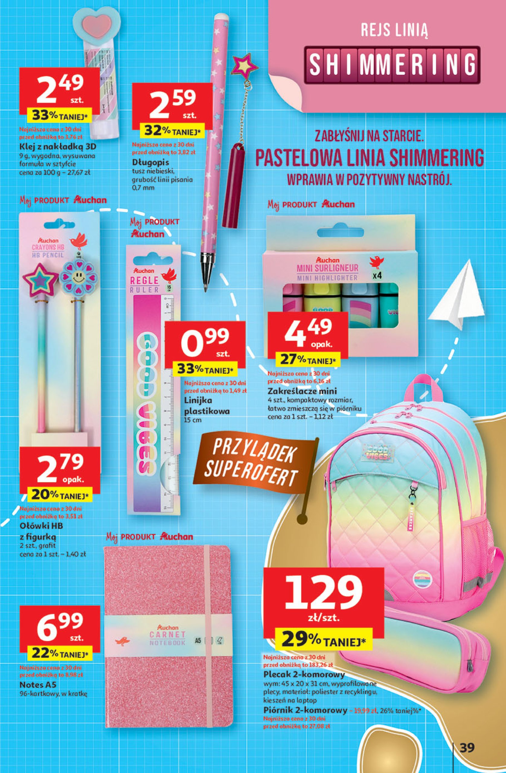 auchan - Gazetka Hipermarket Auchan ważna od 24.07. - 30.07. - page: 39 auchan - Gazetka Hipermarket Auchan ważna od 24.07. - 30.07. - page: 39