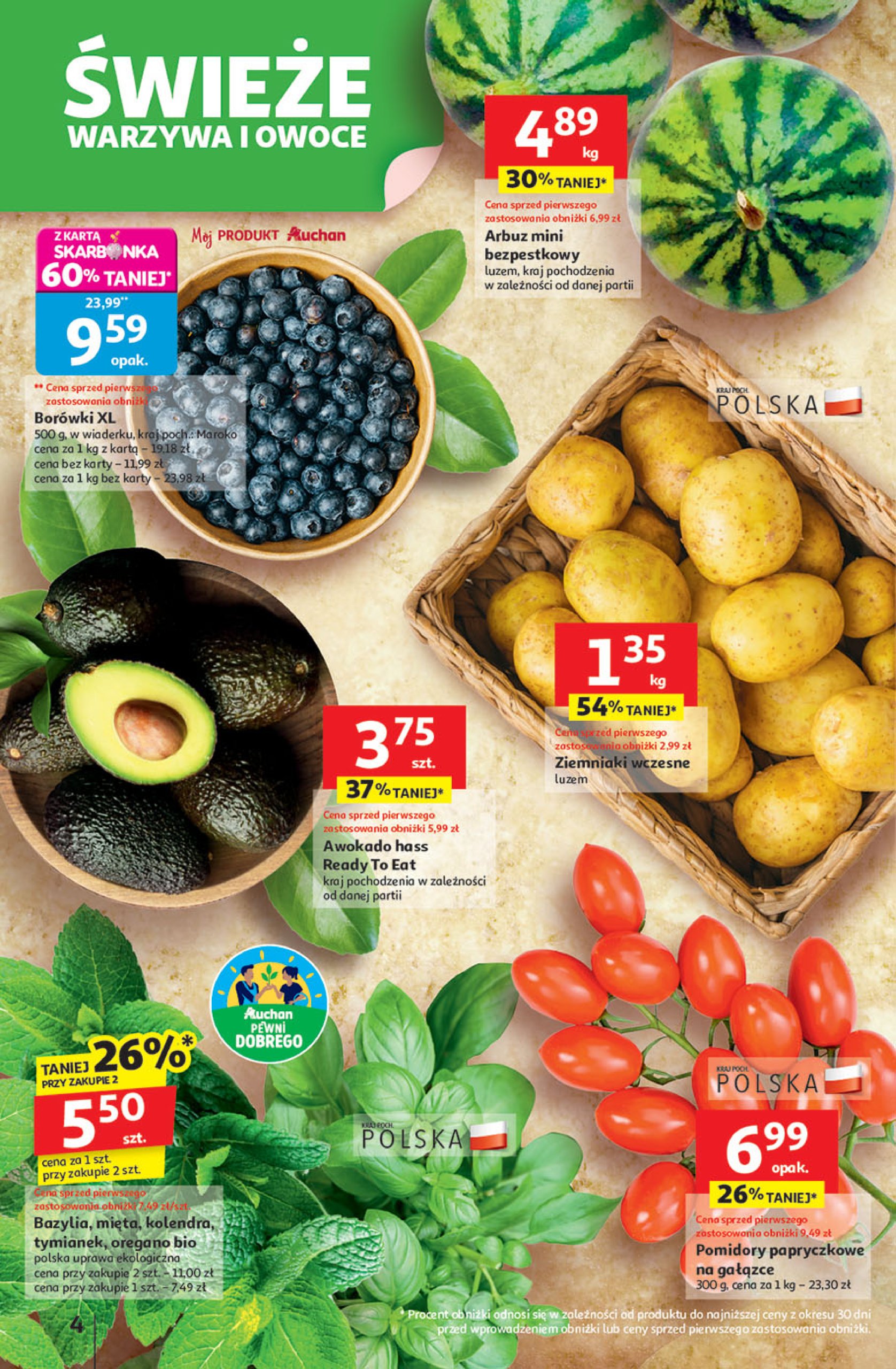auchan - Gazetka Hipermarket Auchan ważna od 24.07. - 30.07. - page: 4 auchan - Gazetka Hipermarket Auchan ważna od 24.07. - 30.07. - page: 4
