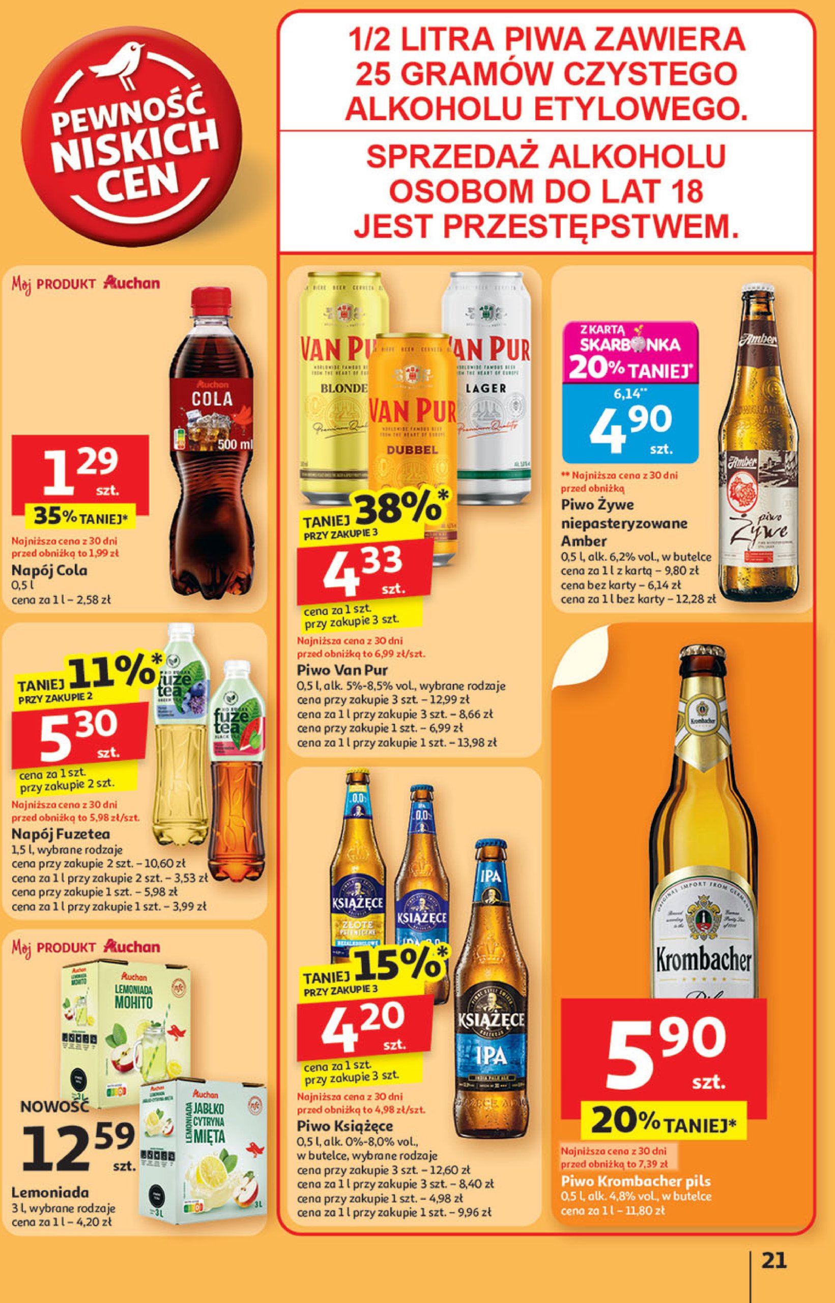 auchan - Gazetka Hipermarket Auchan ważna od 24.07. - 30.07. - page: 21 auchan - Gazetka Hipermarket Auchan ważna od 24.07. - 30.07. - page: 21