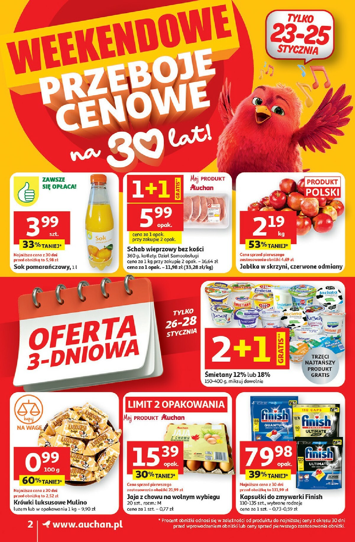 auchan - Gazetka Supermarket Auchan - Franczyza - ważna od 22.01. do 28.01. - page: 2