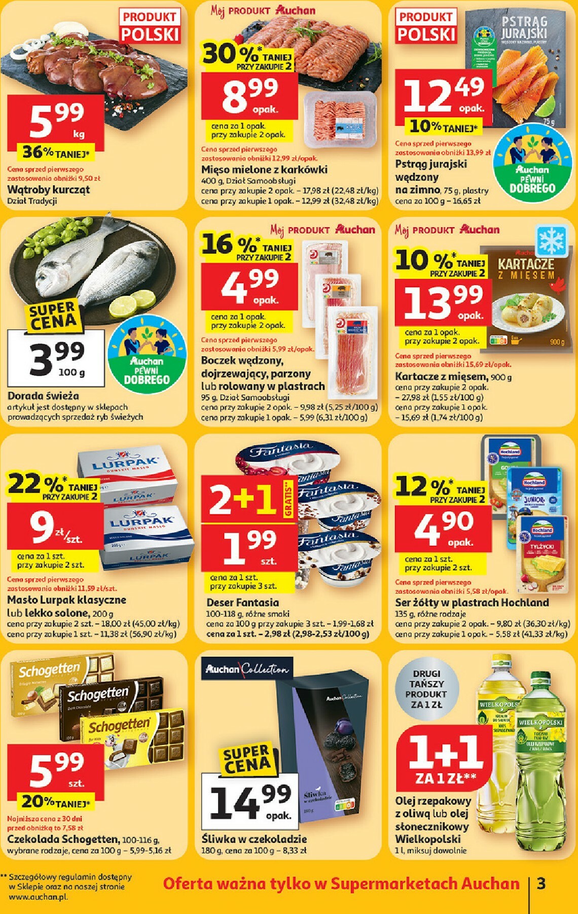 auchan - Gazetka Supermarket Auchan - Franczyza - ważna od 22.01. do 28.01. - page: 3